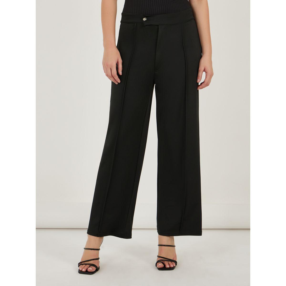 بنطال بقصة مستقيمة وتفاصيل محزوزة-women-clothing-bottoms-trousers-image-2