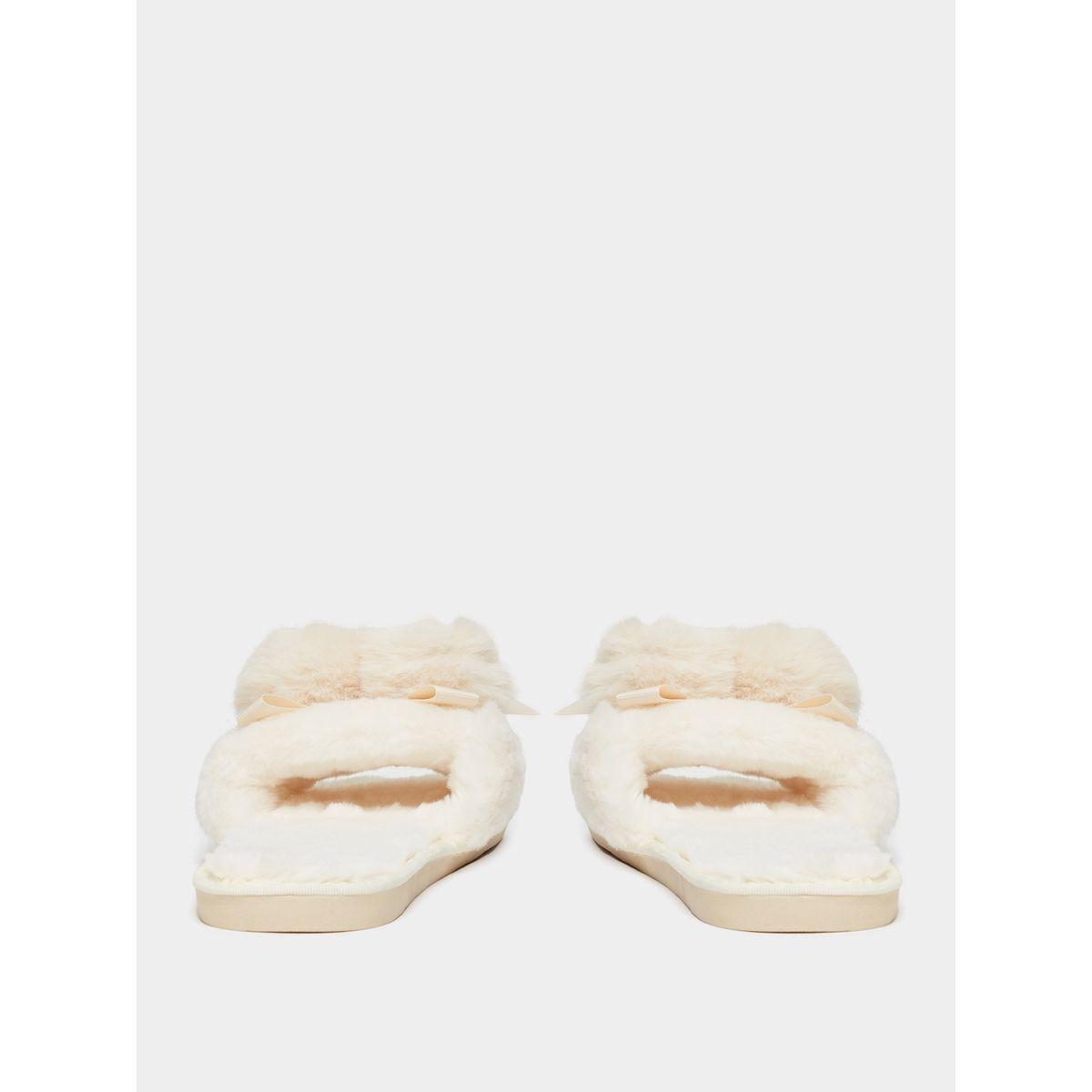 شبشب غرفة نوم مزين بفرو صناعي-women-shoes-bedroomslippers-image-5