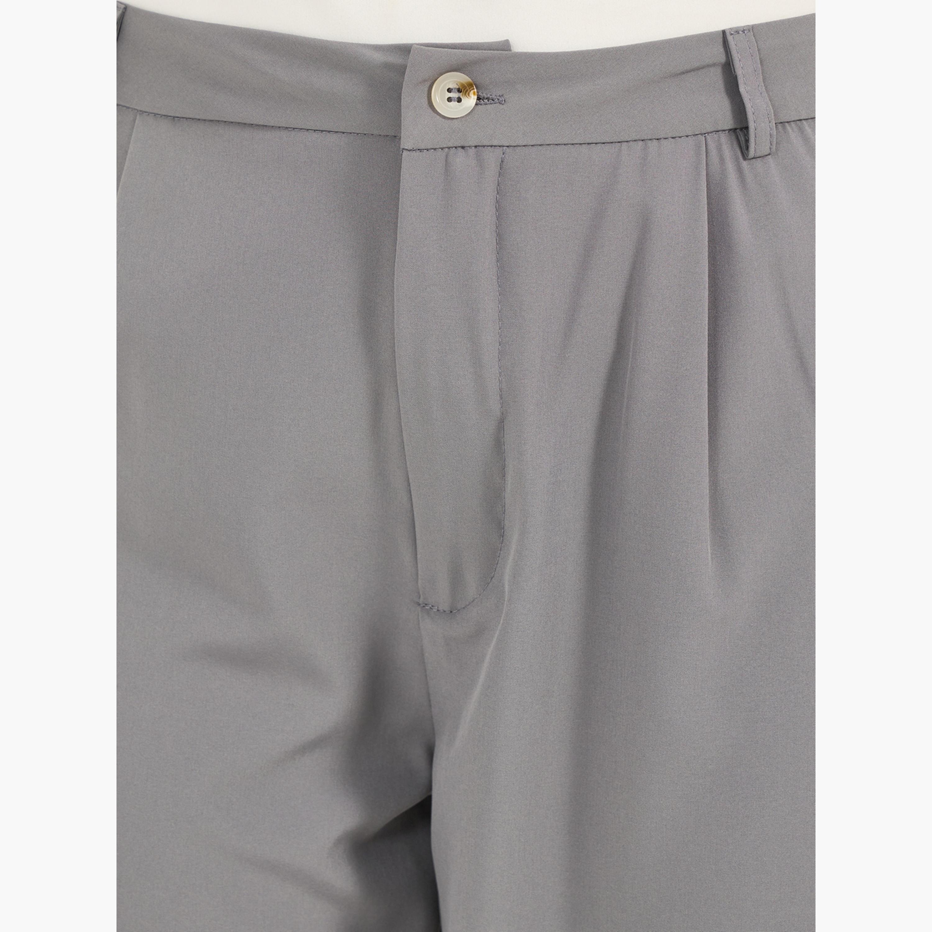 ستايلي - بنطال بخصر متوسط الارتفاع وفضفاض بحلقات بحزام-women-clothing-bottoms-trousers-image-3