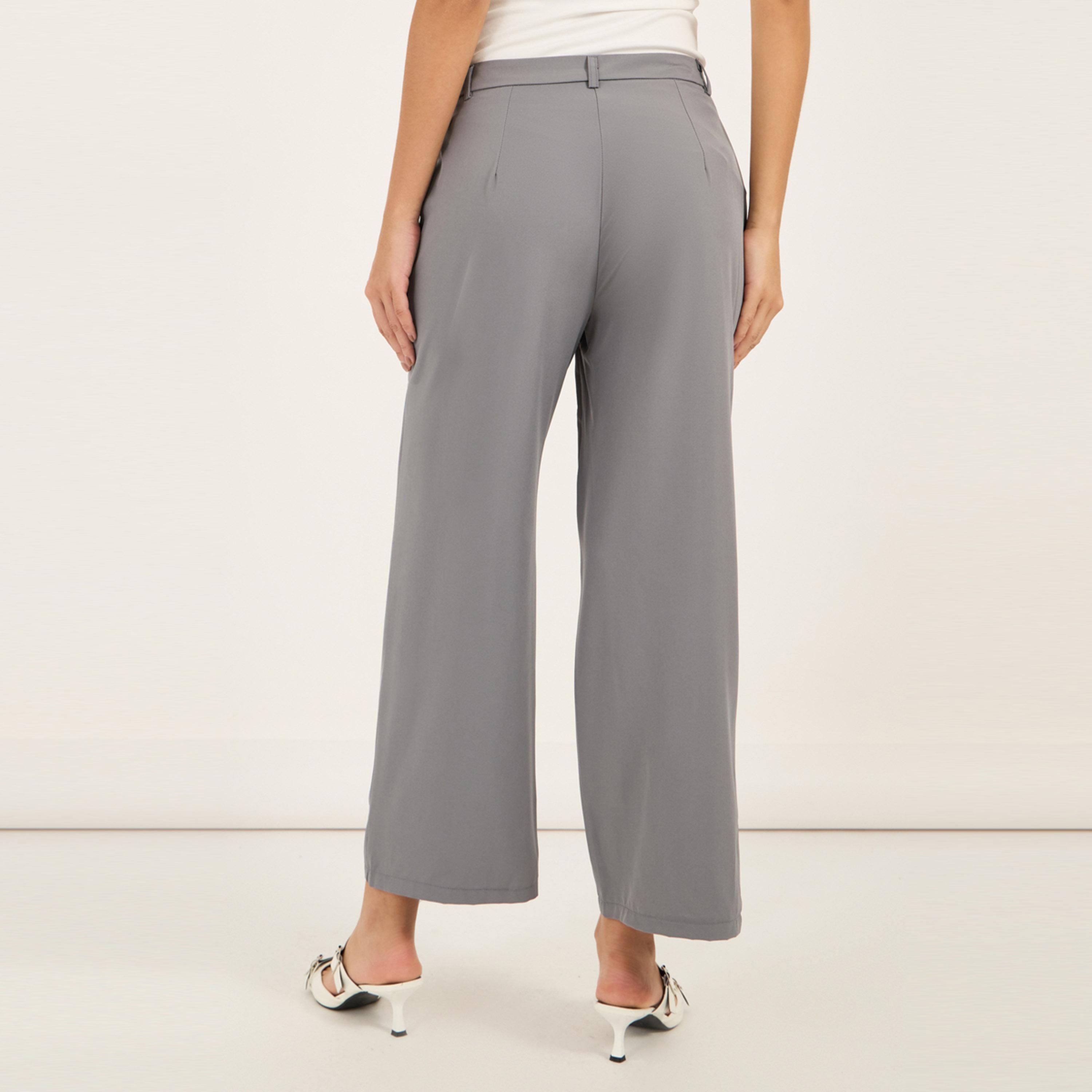 Styli Mid Rise Flowy Tailored Pants with Belt Loops-women-clothing-bottoms-trousers-image-4