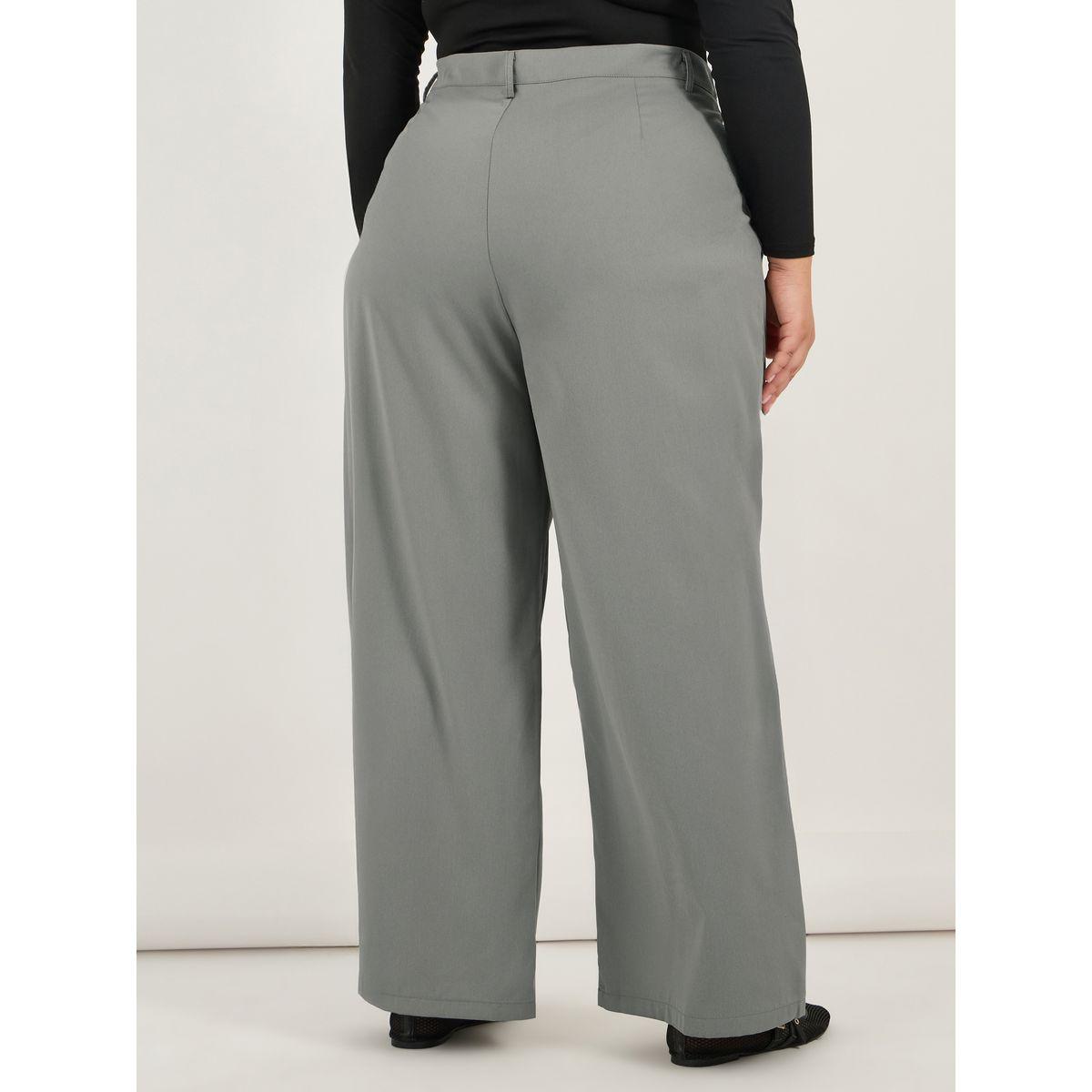بنطال سادة بمقاس كبير وأرجل واسعة-women-clothing-bottoms-trousers-image-4