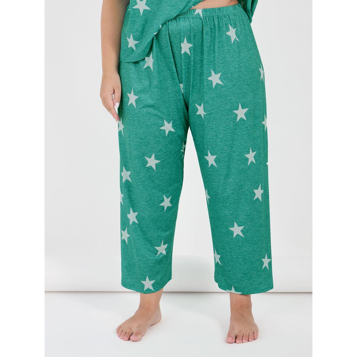 مجموعة من بنطال بيجاما مع تيشيرت بمقاس كبير-women-clothing-nightwear-pyjamas-longsets-image-5