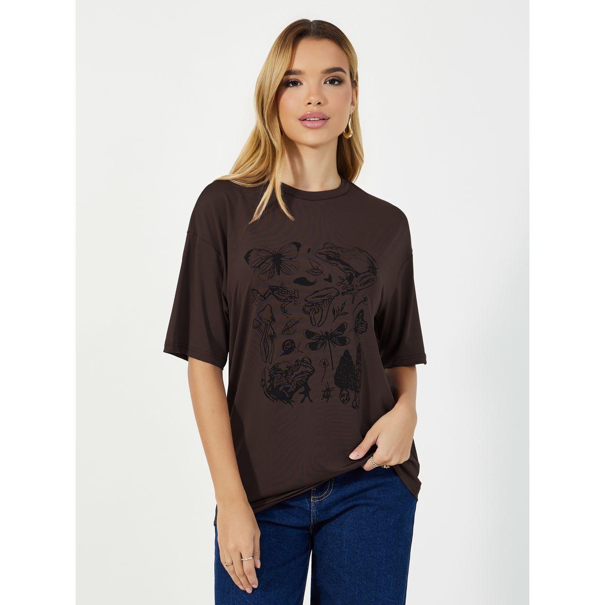 Styli Oversized Graphic Print Round Neck T-shirt-women-clothing-tshirts-image-1