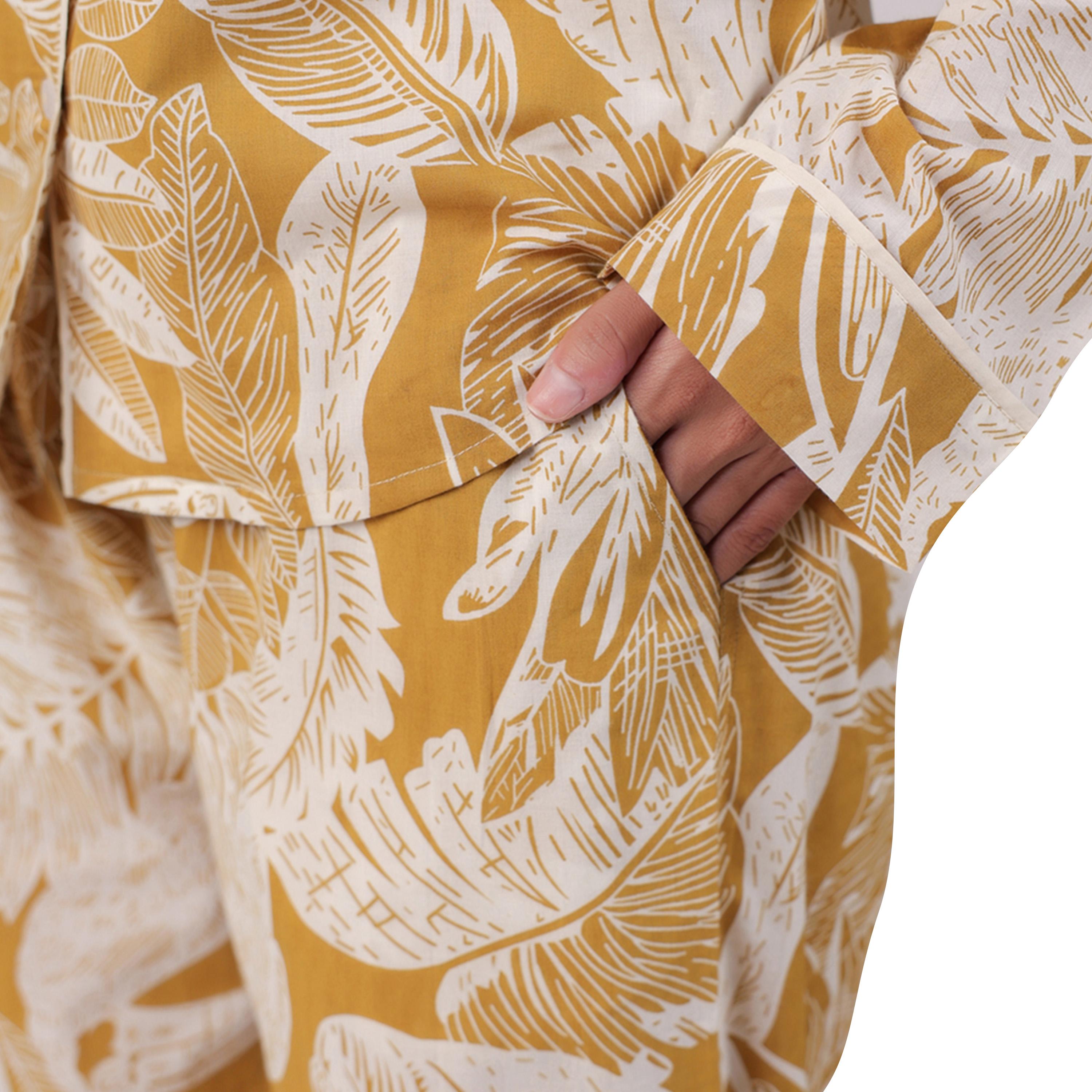 سانسكروتي هومز × ستايلي - طقم قميص وبنطال بيجامة من القطن الخالص مطبوع-women-clothing-nightwear-pyjamas-longsets-image-7