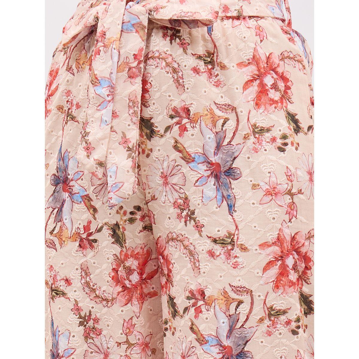 طقم منسق من بنطال بأرجل واسعة وبلوزة شيفلي بكتف واحد-women-clothing-coordsets-image-7