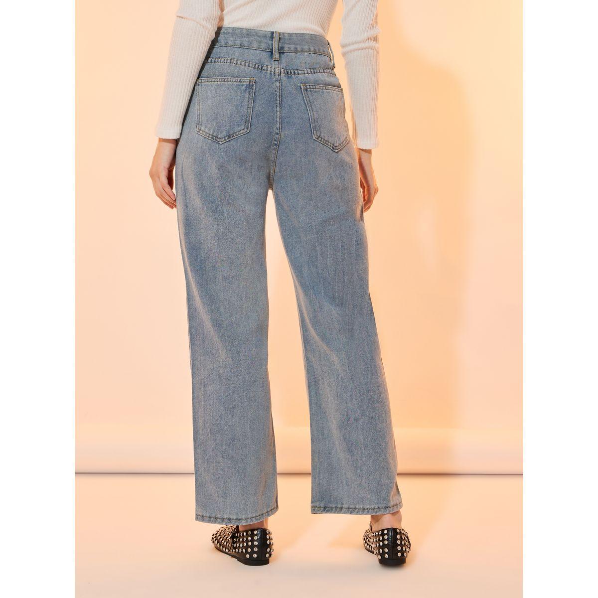 جينز بأرجل مستقيمة وخصر متوسط-women-clothing-bottoms-jeans-image-4