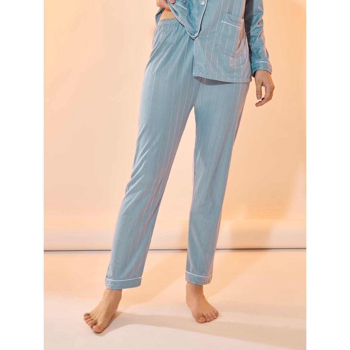 Take Two Striped Long Sleeve Shirt and Pants Pyjama Set-women-clothing-nightwear-pyjamas-longsets-image-4