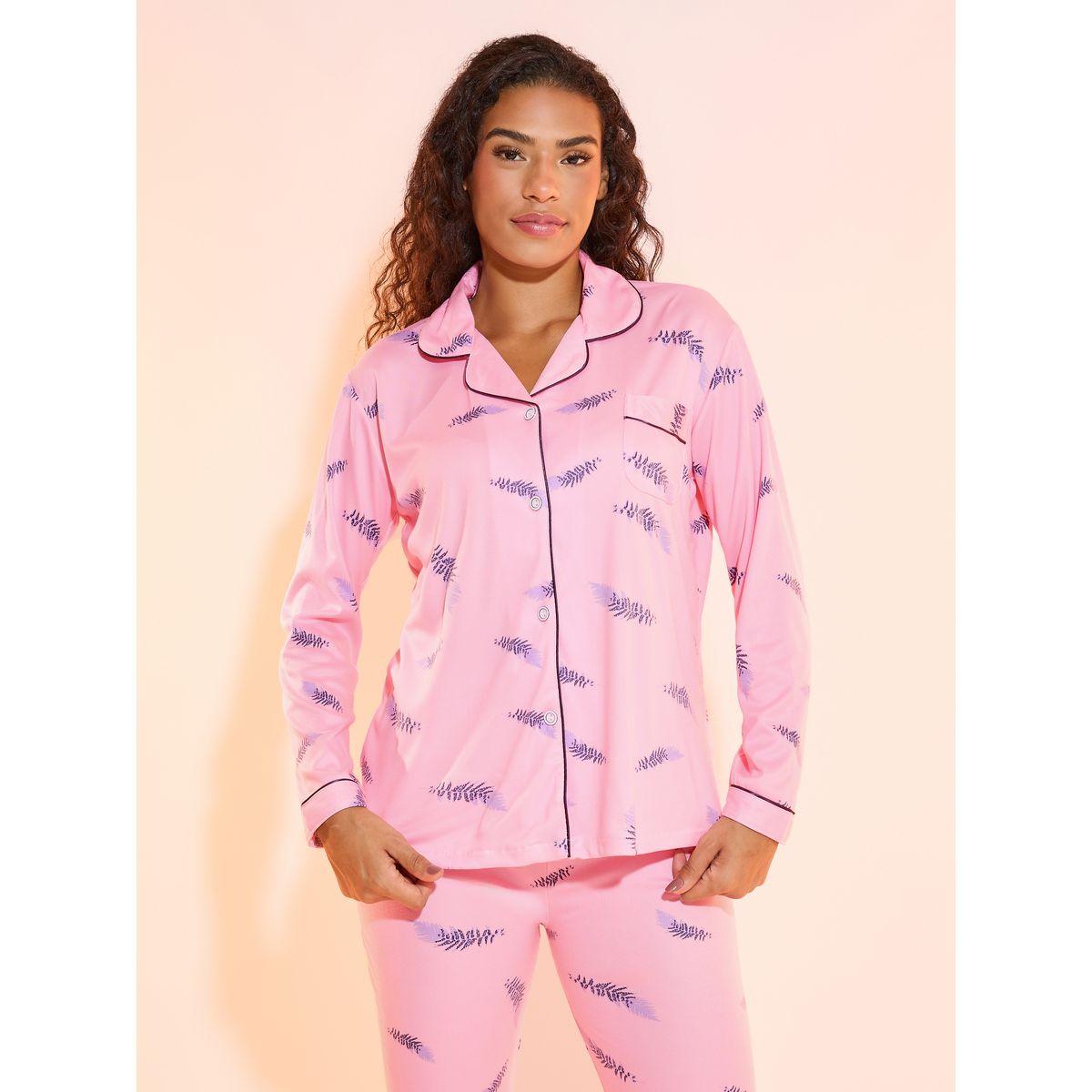 Take Two Print Long Sleeve Shirt and Pyjama Set-women-clothing-nightwear-pyjamas-longsets-image-2