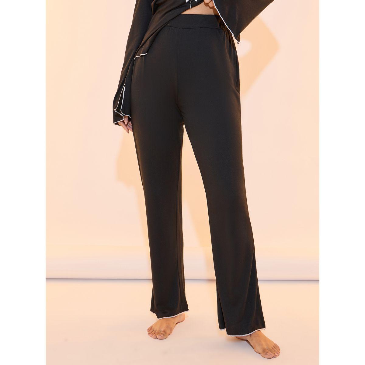 Take Two Contrast Edge Long Sleeves Top and Pants Pyjama Set-women-clothing-nightwear-pyjamas-longsets-image-5