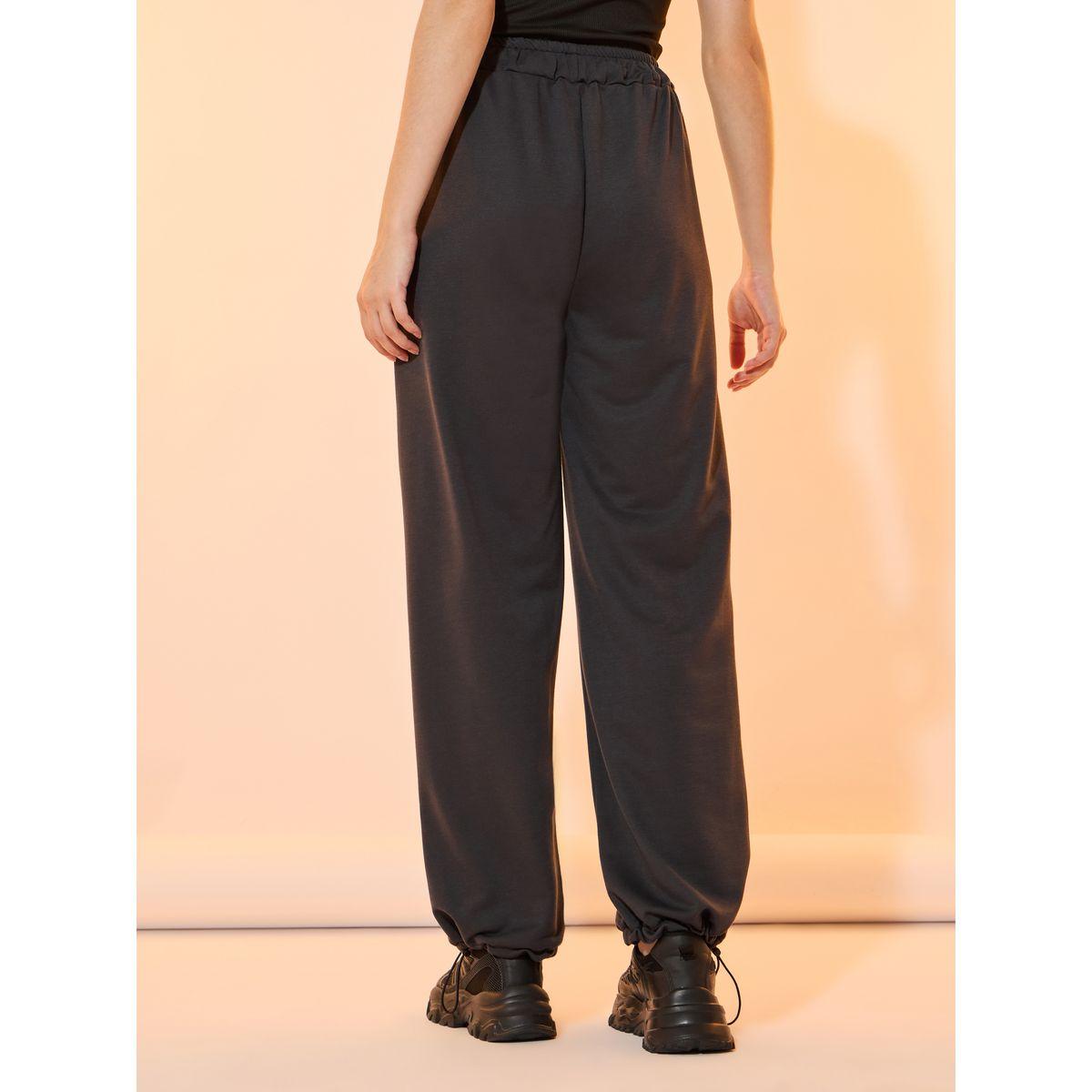 جوغر سادة بقصة مريحة وخصر متوسط-women-clothing-bottoms-joggers-image-1