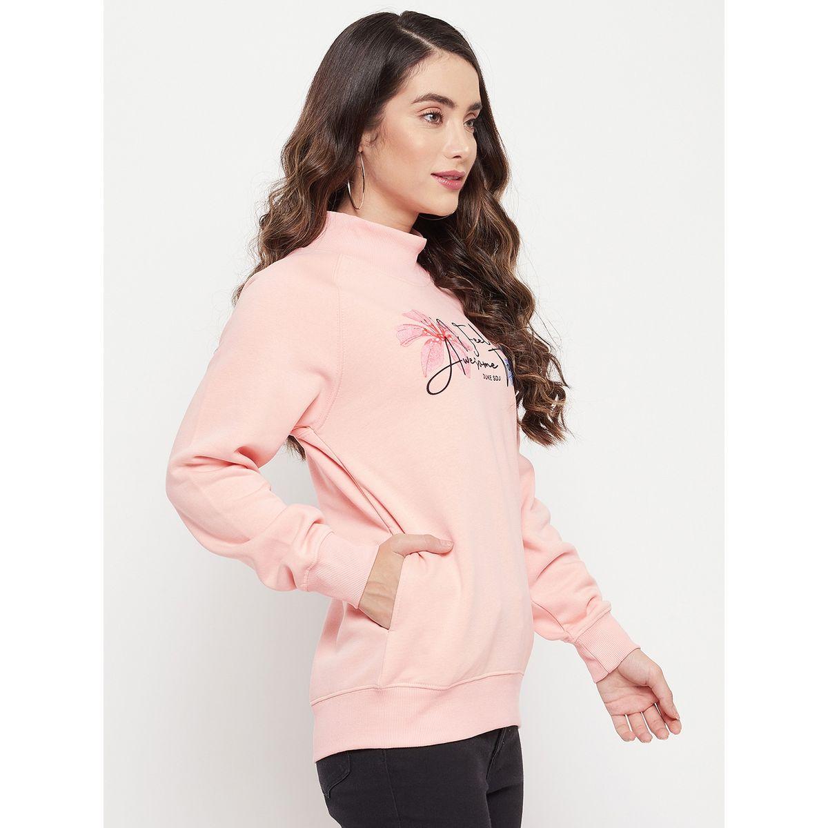سويت شيرت بطبعة جرافيك وياقة عالية ديوك × ستايلي-women-winterwear-hoodiesandsweatshirts-sweatshirts-image-4