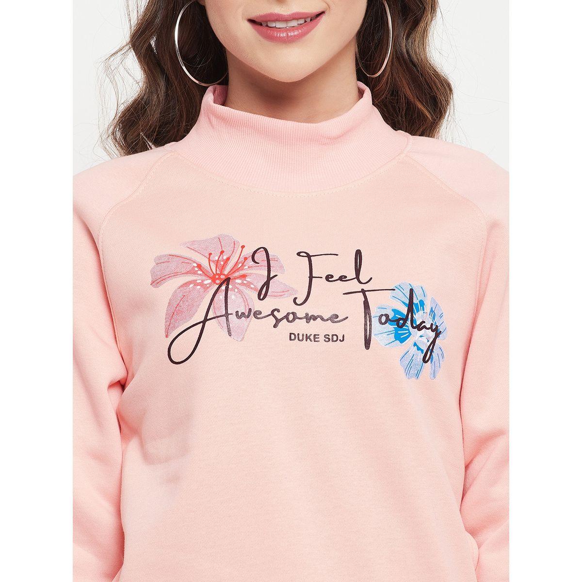 سويت شيرت بطبعة جرافيك وياقة عالية ديوك × ستايلي-women-winterwear-hoodiesandsweatshirts-sweatshirts-image-5