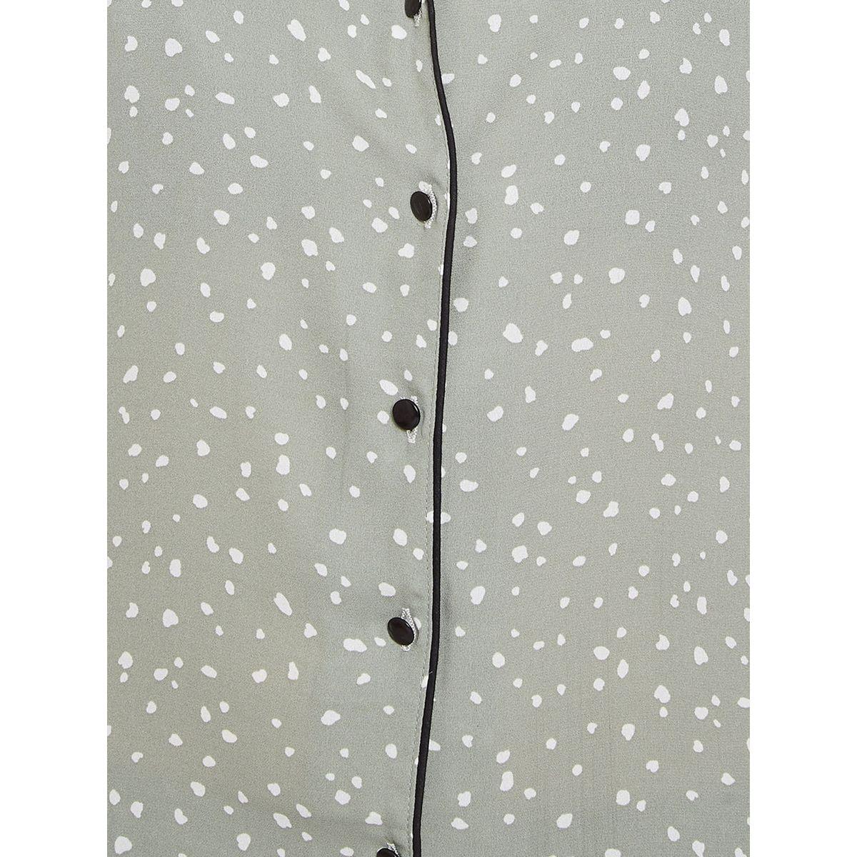 Clovia Spot Print Button Down Shirt & Pyjama Set-women-clothing-nightwear-pyjamas-longsets-image-6