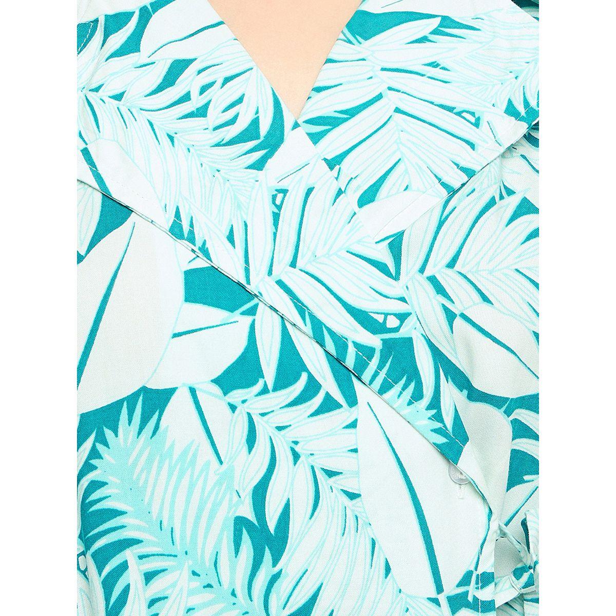 Clovia Leaf Print Wrap Top & Pyjama Set-women-clothing-nightwear-pyjamas-longsets-image-6