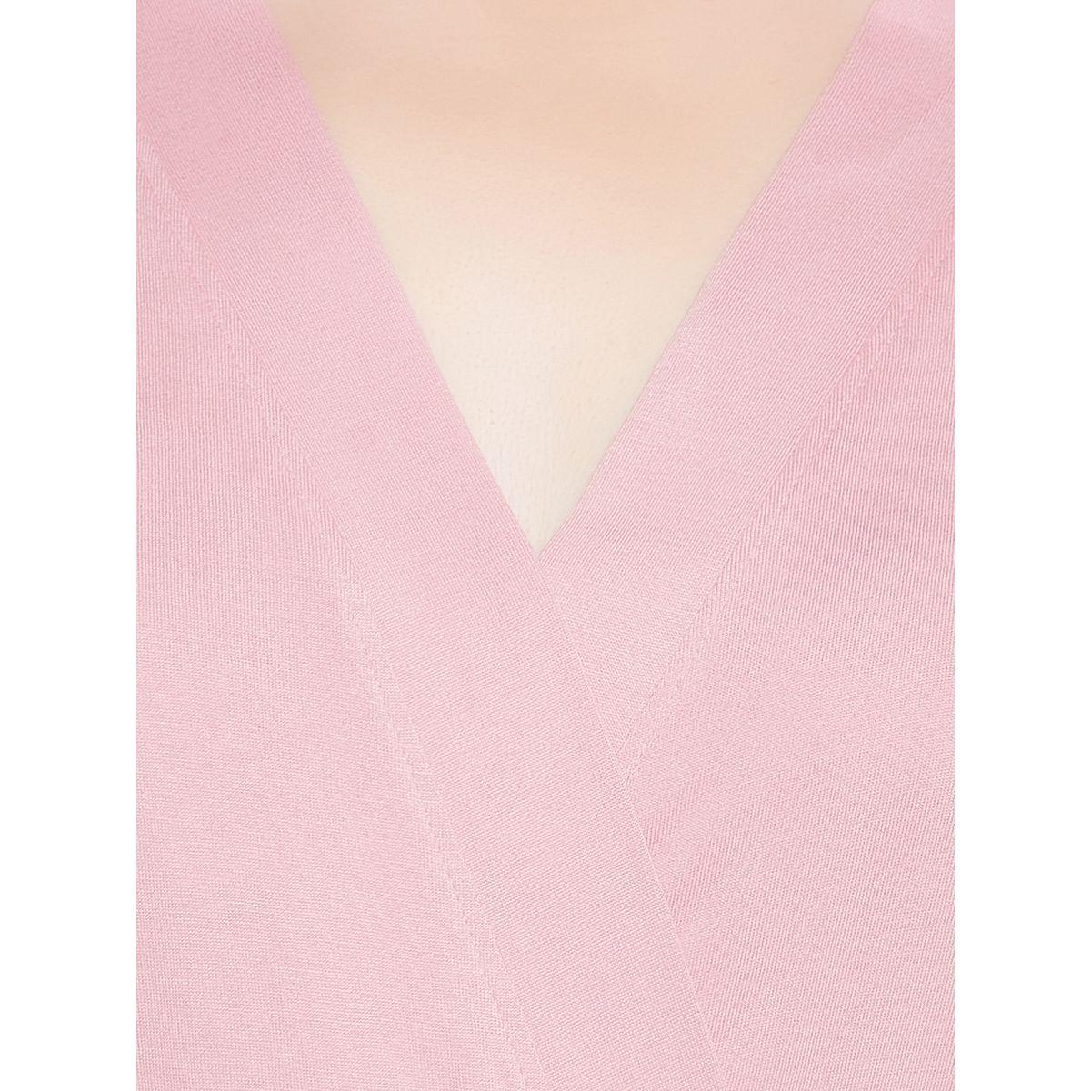 روب فيسكوز بأكمام طويلة مع حزام خصر-women-clothing-nightwear-robes-image-1