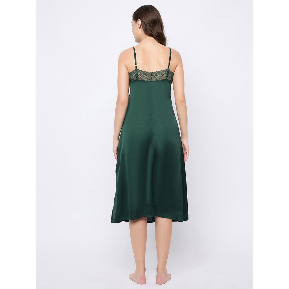 قميص نوم ساتان بتفاصيل دانتيل-women-clothing-nightwear-nighties-image-5