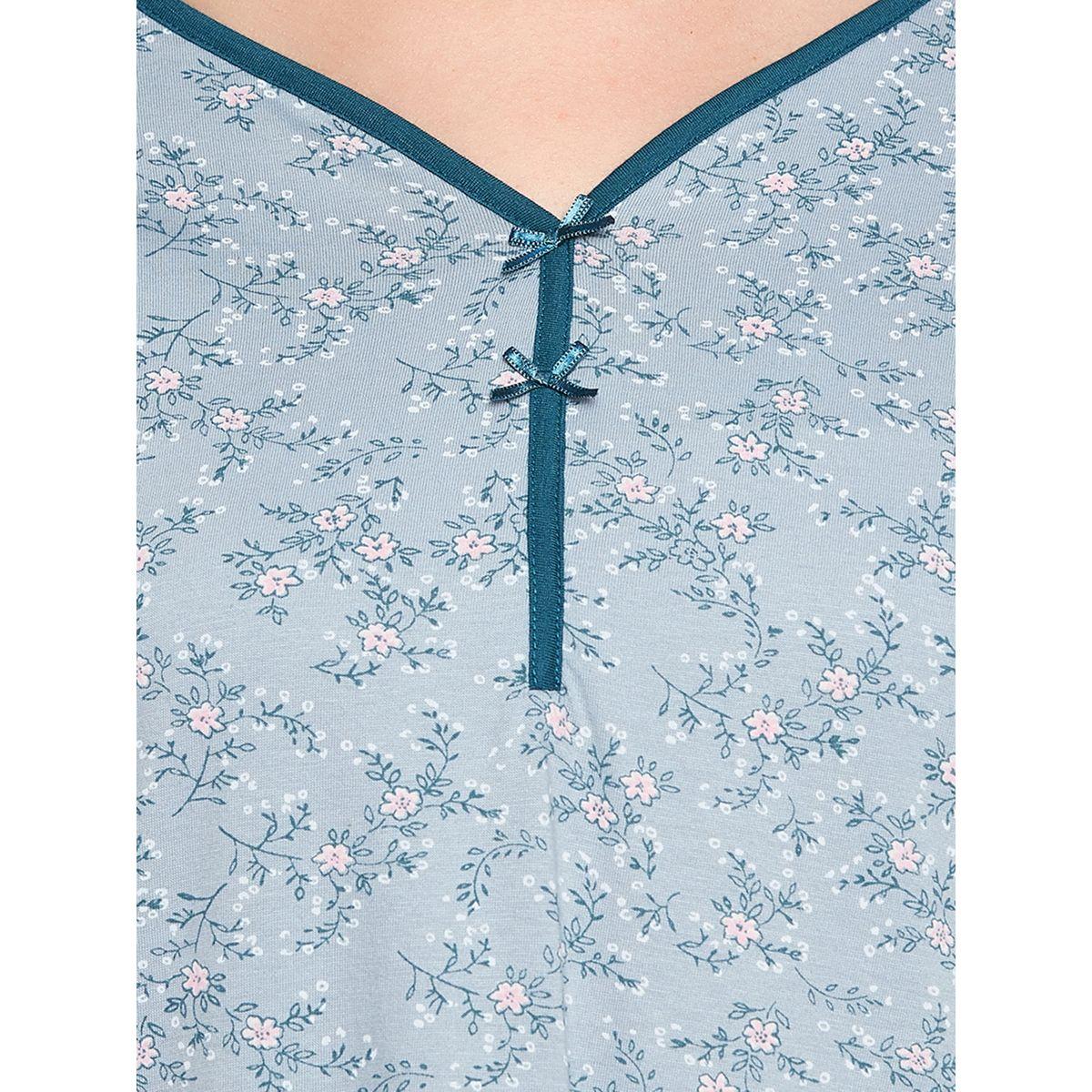 قميص نوم قطن بطبعة زهور-women-clothing-nightwear-nighties-image-6