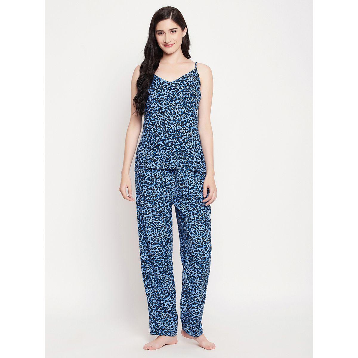 Clovia Animal Print Cami Top & Pyjama Set-women-clothing-nightwear-pyjamas-longsets-image-2