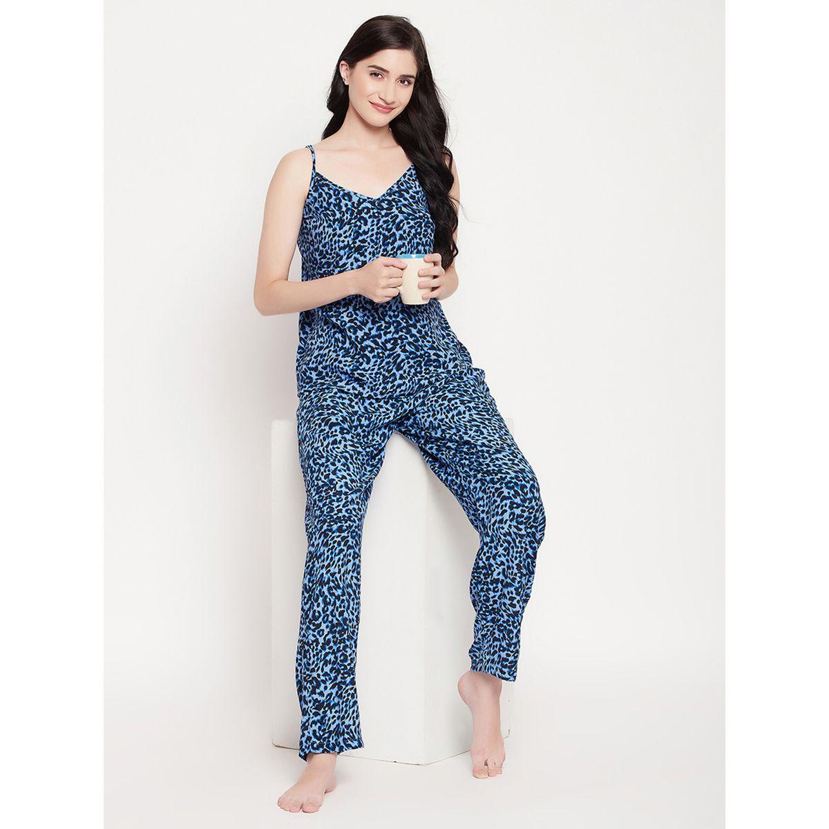 Clovia Animal Print Cami Top & Pyjama Set-women-clothing-nightwear-pyjamas-longsets-image-3