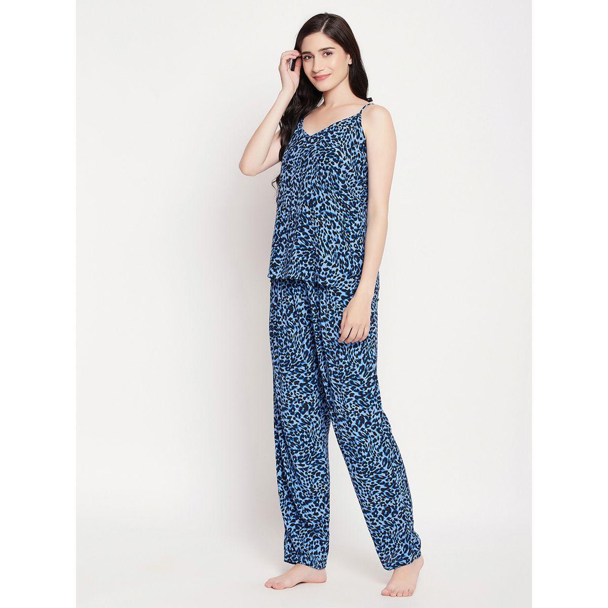 Clovia Animal Print Cami Top & Pyjama Set-women-clothing-nightwear-pyjamas-longsets-image-4
