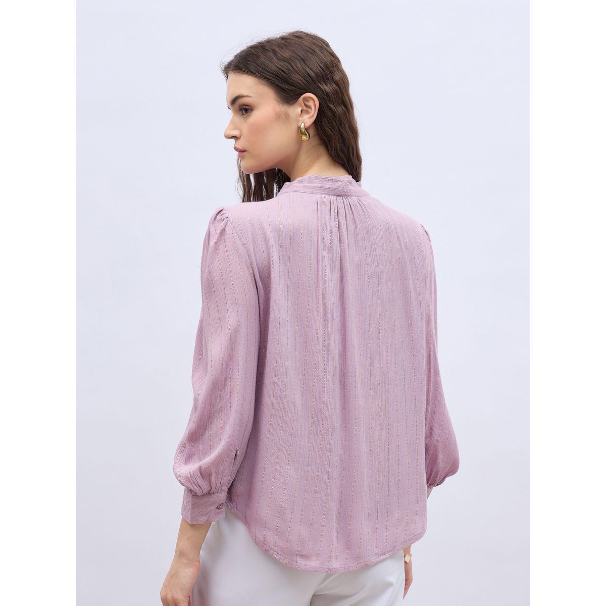 بلوزة بأكمام بالون وياقة بأربطة-women-clothing-shirtsandblouses-blouses-image-5