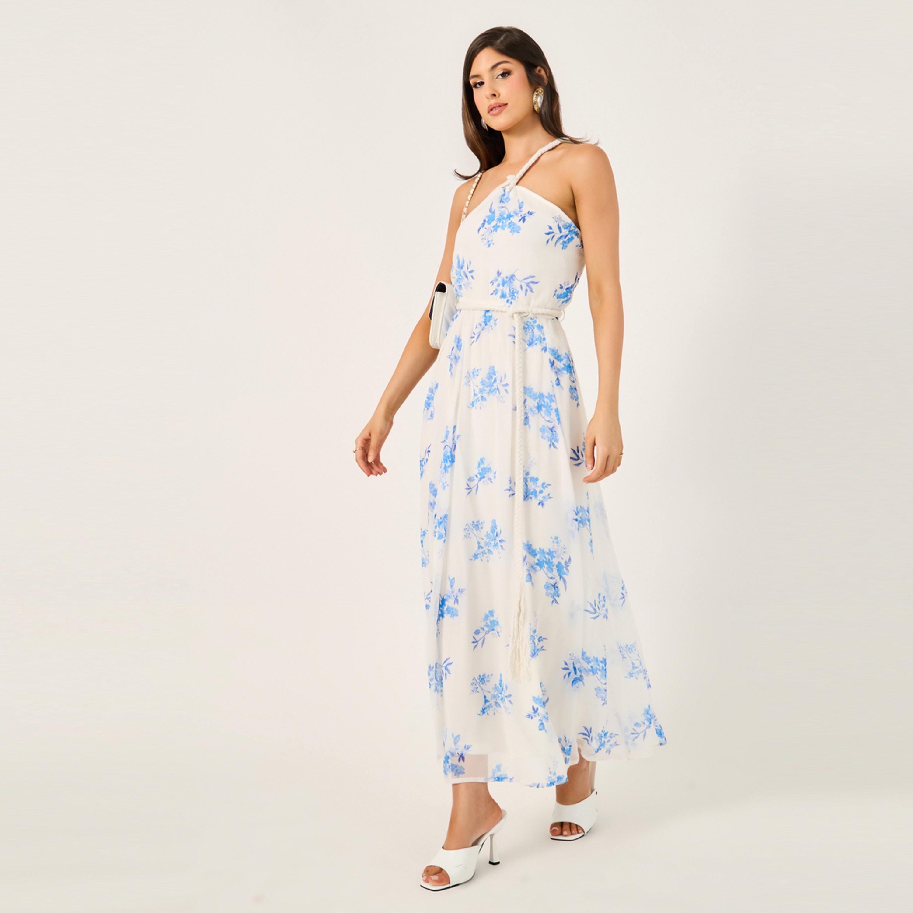 فيشود ستايلي - فستان ماكسي متعدد الطبقات بطبعة زهور-women-clothing-dresses-image-1