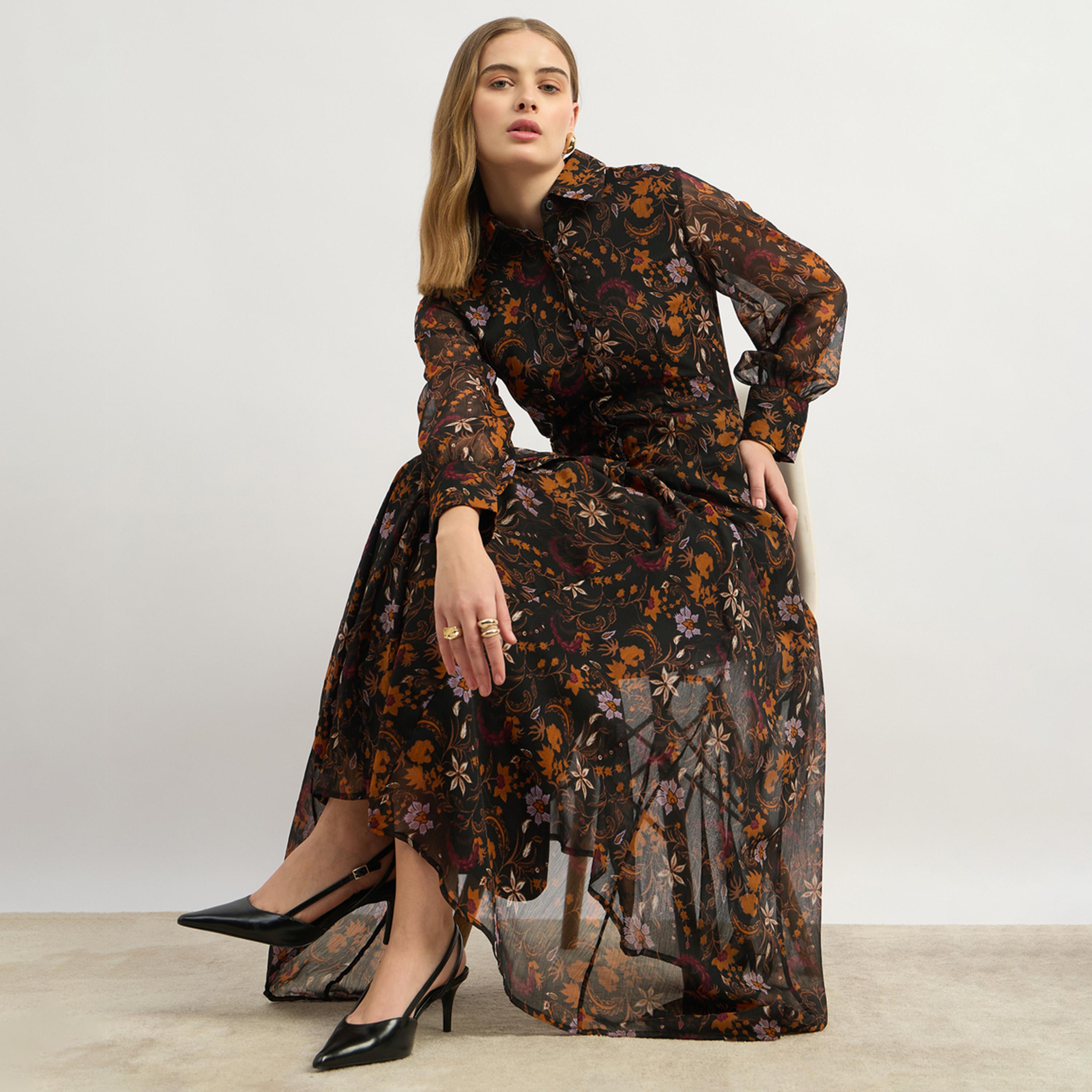 Styli Floral Print Long Sleeves Shirt Maxi Dress-women-clothing-dresses-image-6