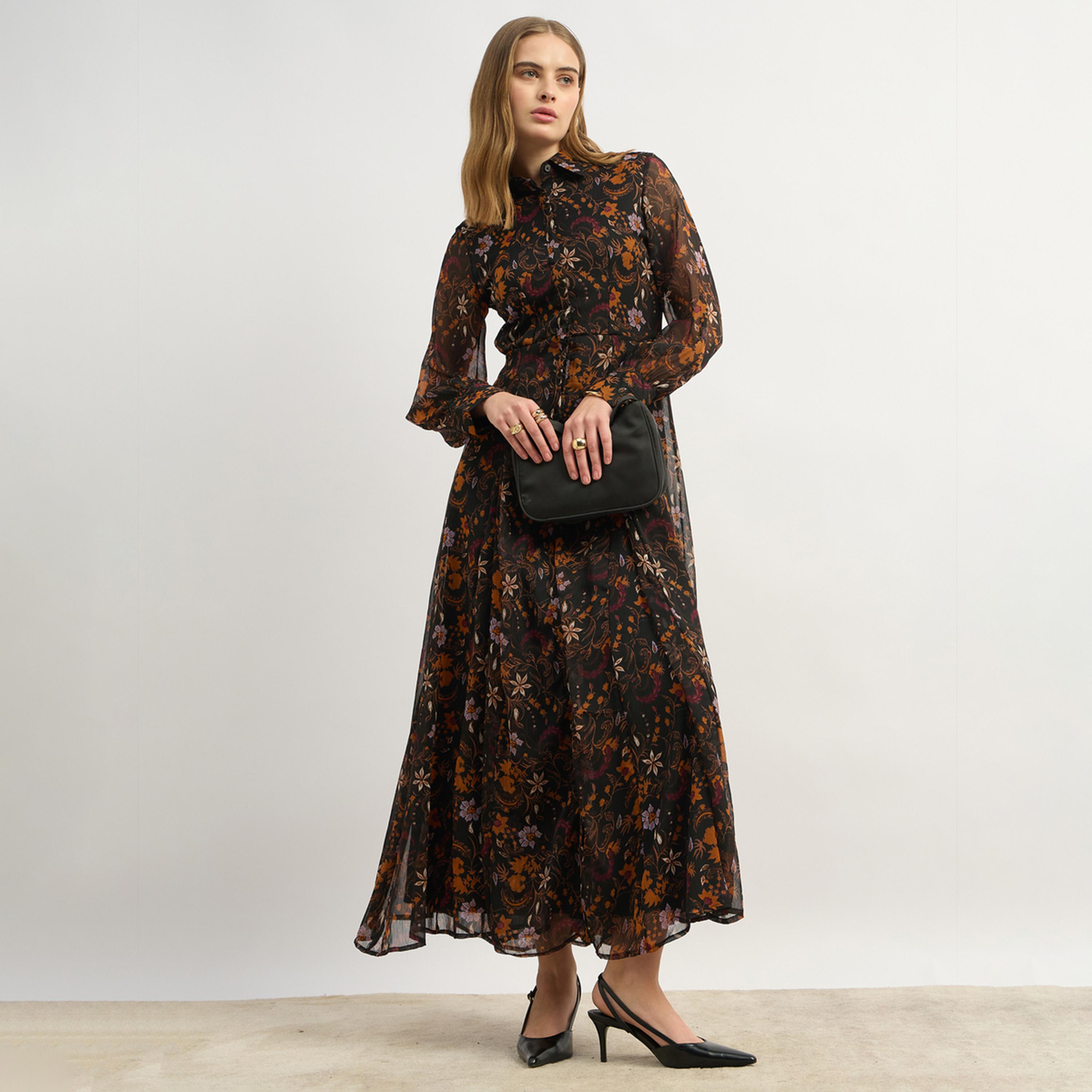 Styli Floral Print Long Sleeves Shirt Maxi Dress-women-clothing-dresses-image-7