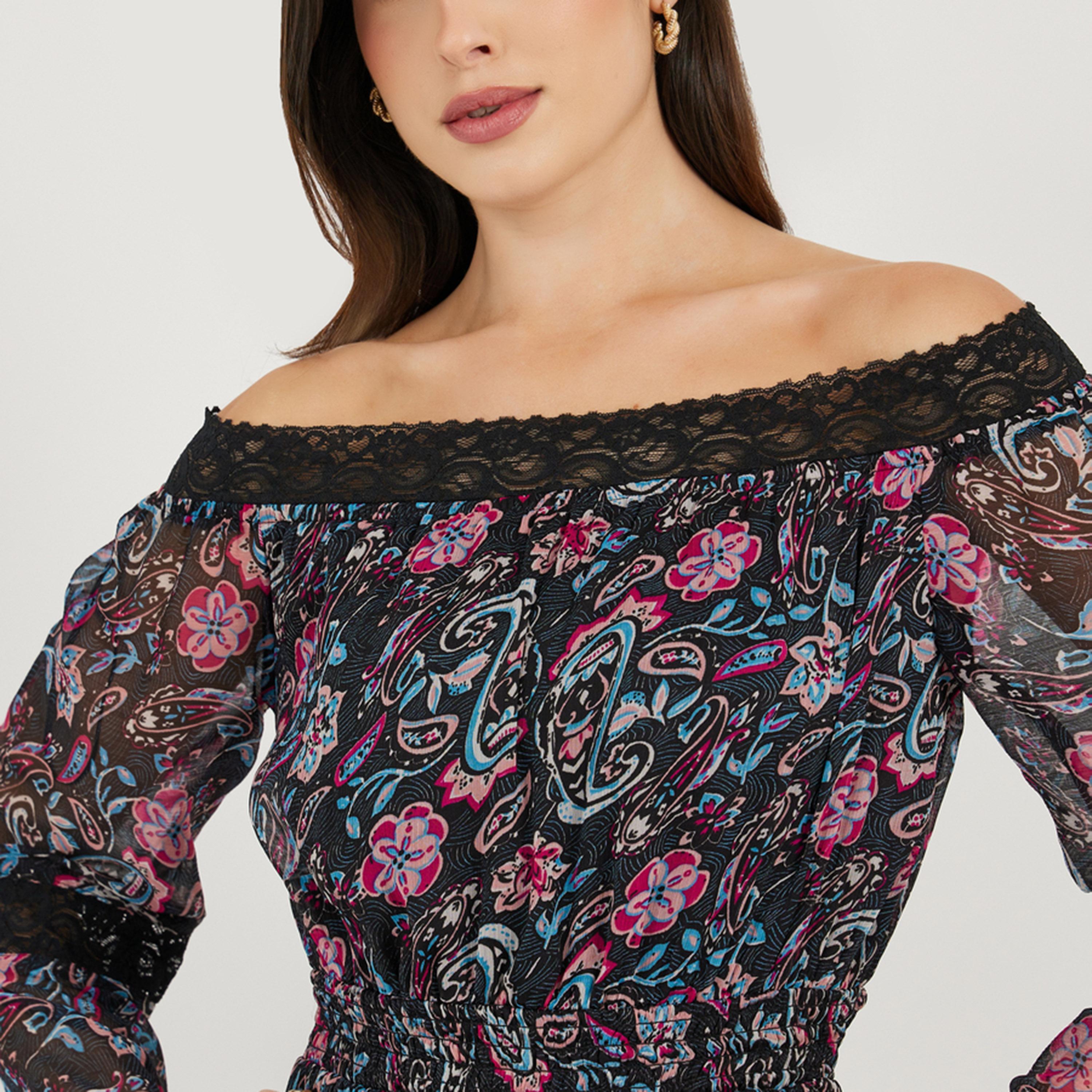 فيشود ستايلي - فستان ماكسي متعدد الطبقات بطبعة زهور-women-clothing-dresses-image-5
