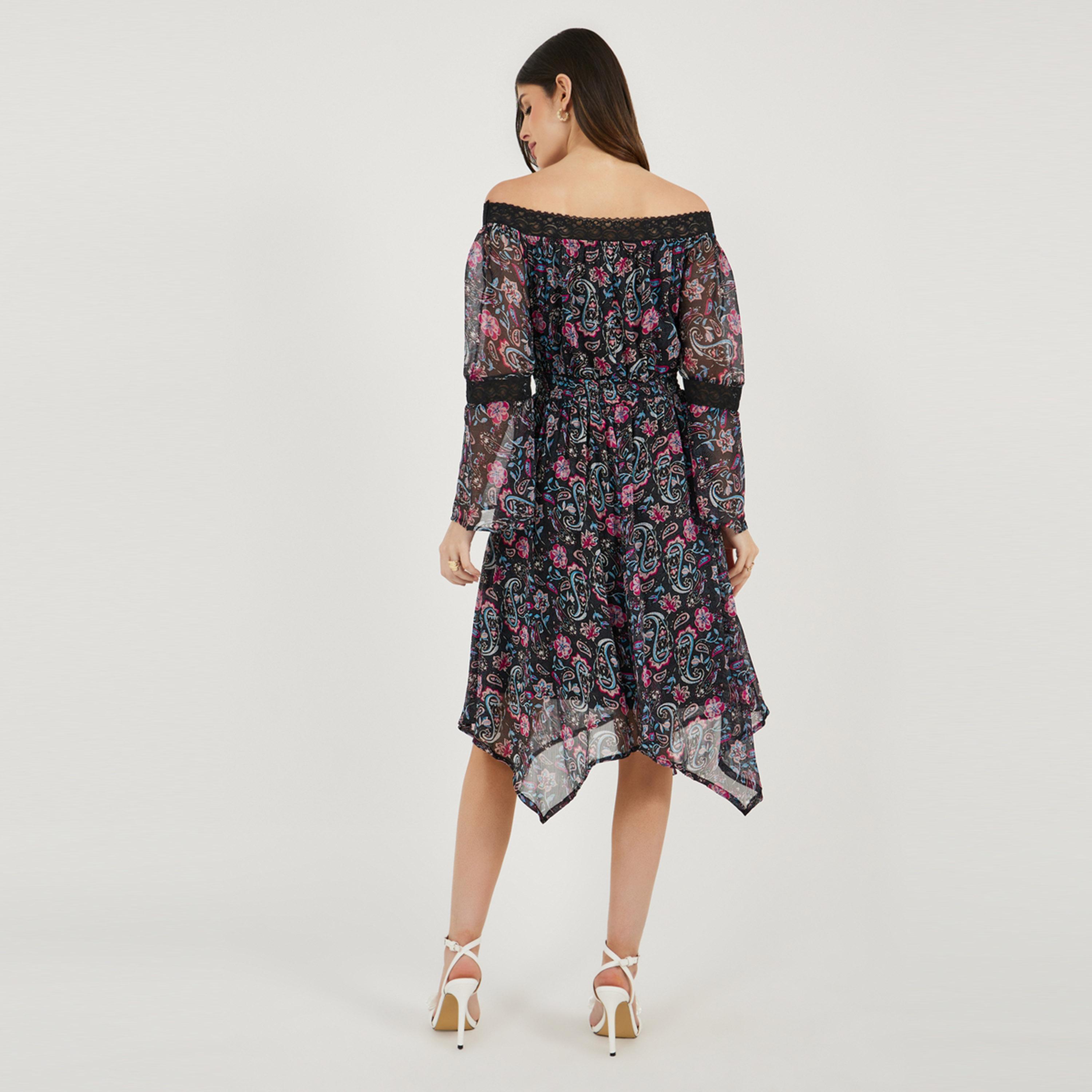 فيشود ستايلي - فستان ماكسي متعدد الطبقات بطبعة زهور-women-clothing-dresses-image-6