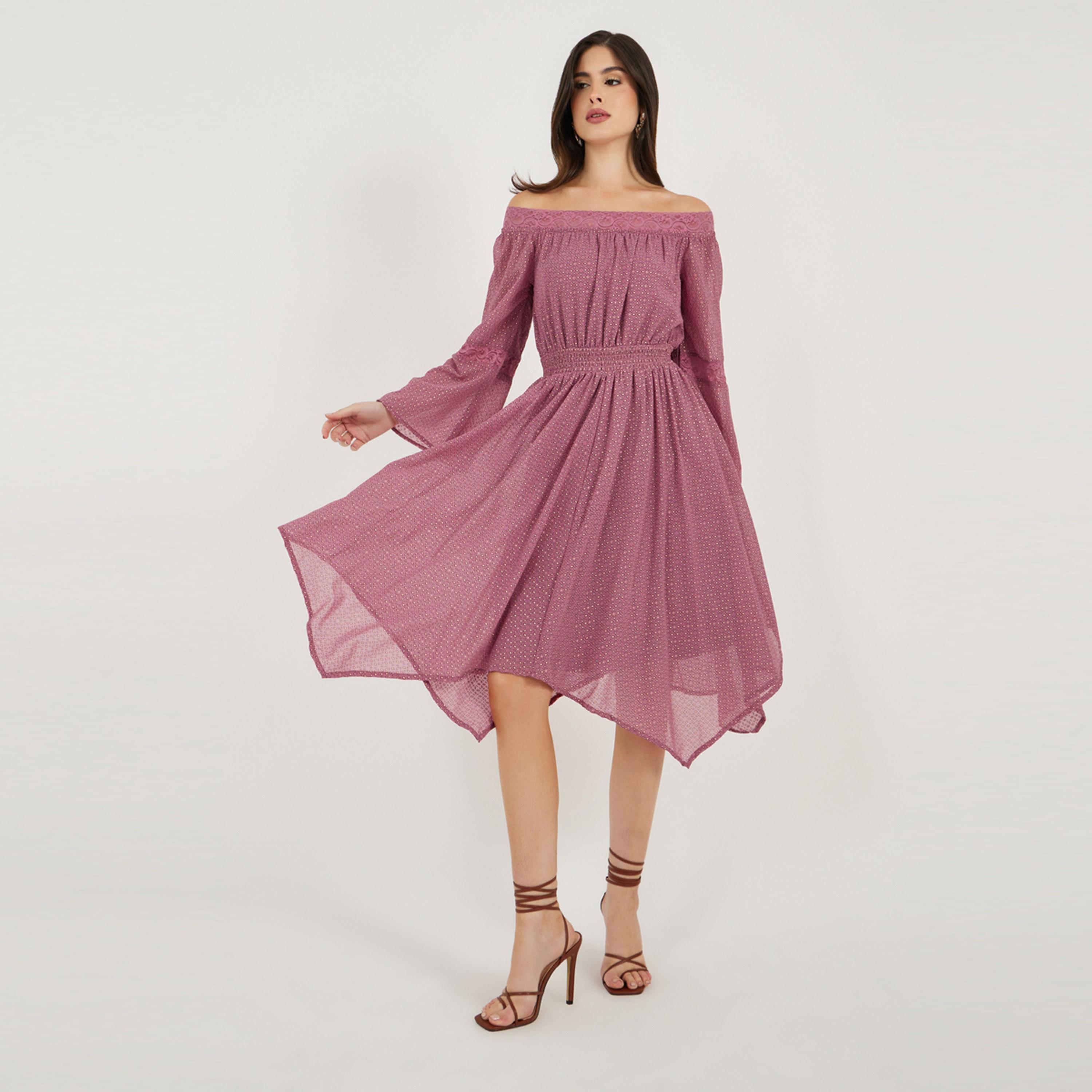 فيشود ستايلي - فستان ماكسي متعدد الطبقات بطبعة زهور-women-clothing-dresses-image-2