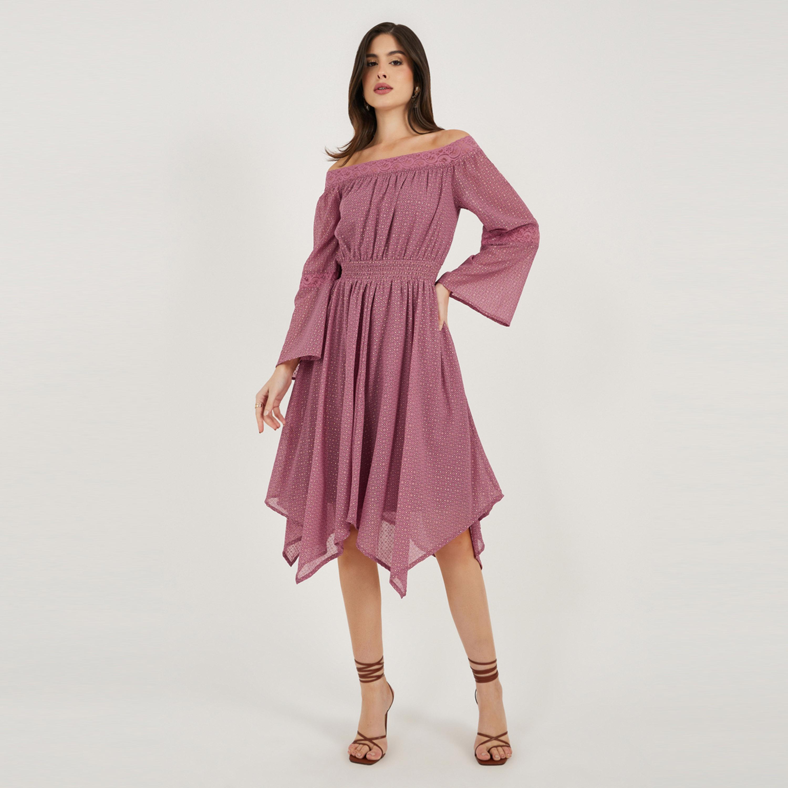 فيشود ستايلي - فستان ماكسي متعدد الطبقات بطبعة زهور-women-clothing-dresses-image-3