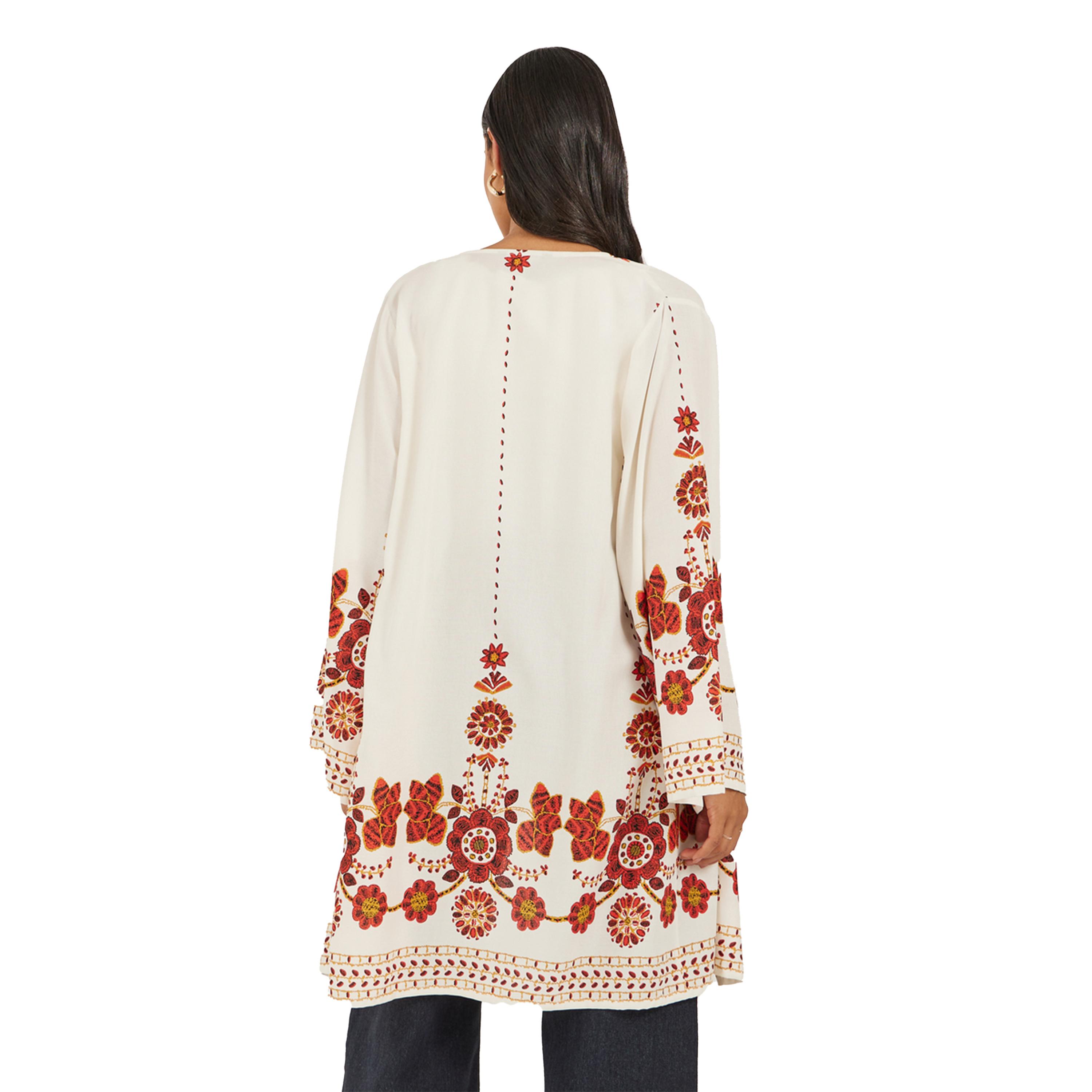 Styli Floral Printed Regular Fit Knee Length Abaya-women-arabicclothing-abayas-image-4