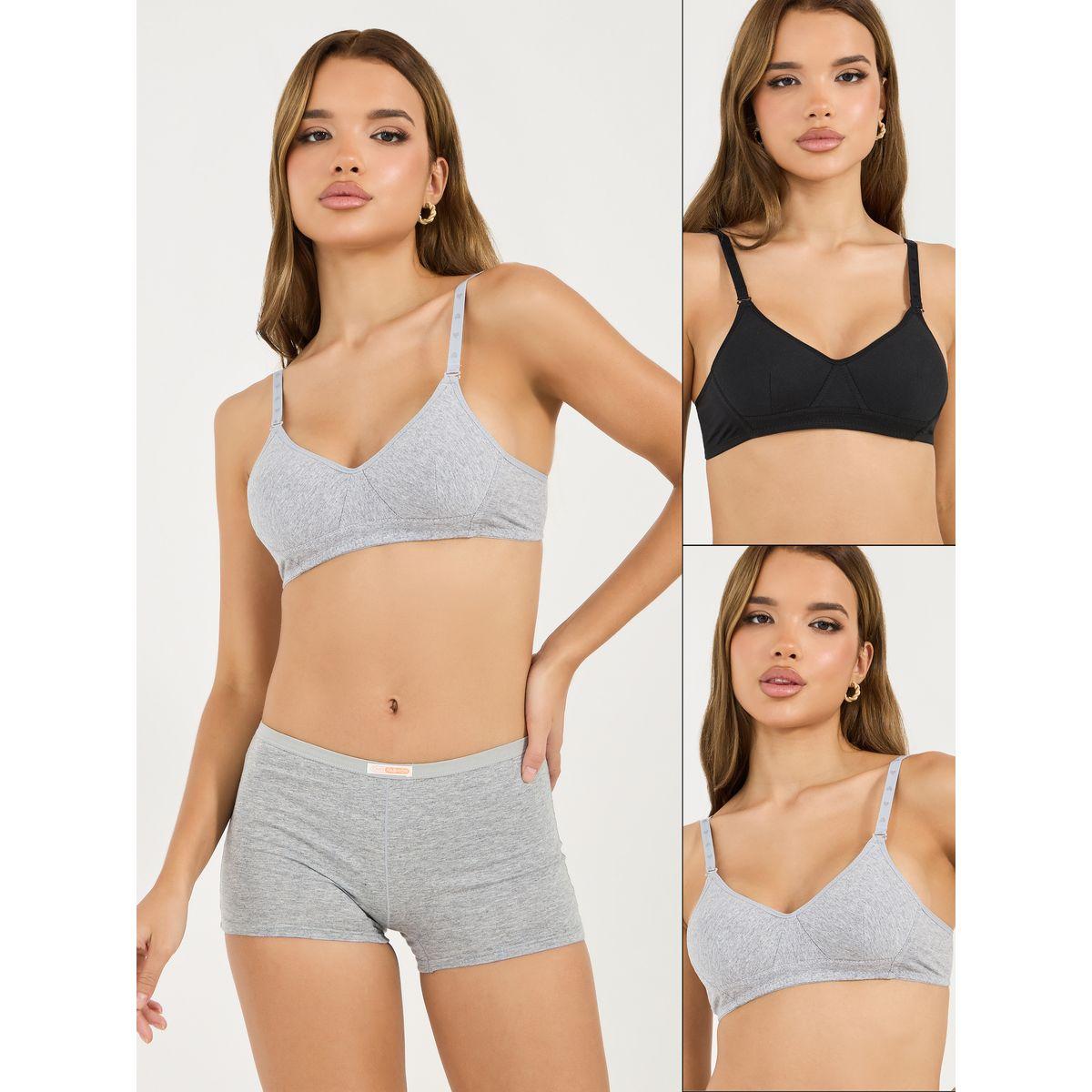 Styli Pack of 2 - Padded Non Wired T-Shirt Bra-women-clothing-lingerie-bras-image-1