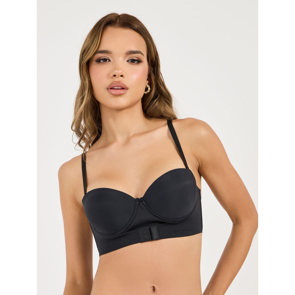 صدرية  بالكونيت مبطن بمشبك عين وخطاف للغلق-women-clothing-lingerie-bras-image-1