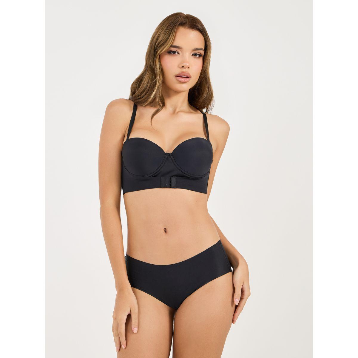 صدرية  بالكونيت مبطن بمشبك عين وخطاف للغلق-women-clothing-lingerie-bras-image-2