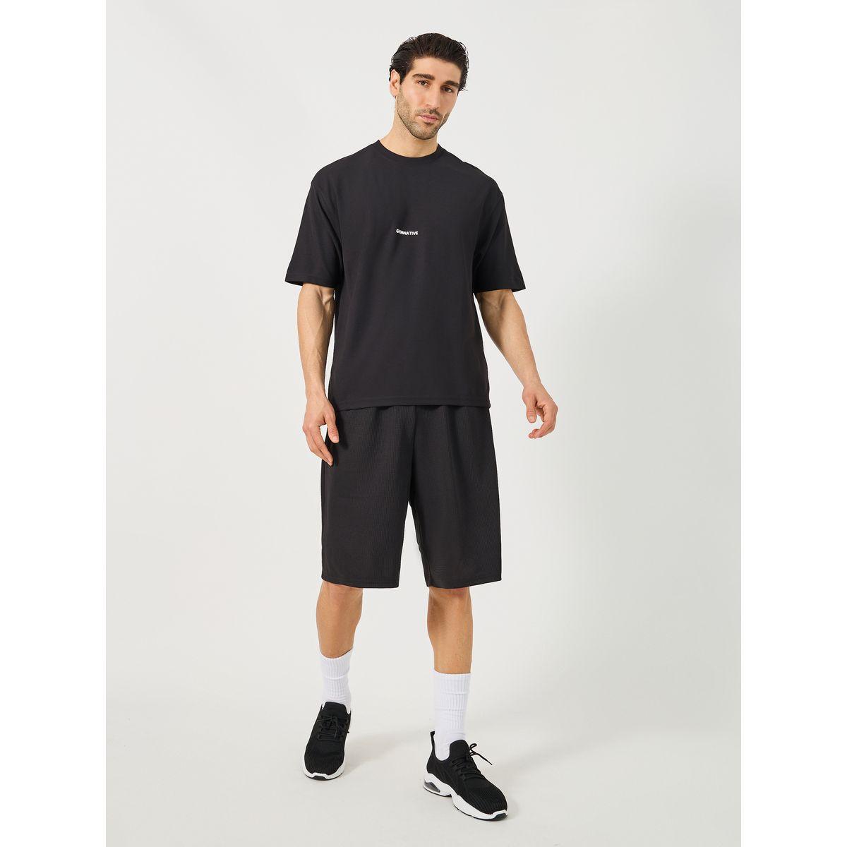 Styli Minimal Athleisure Print Micro Pique T-Shirt-men-clothing-sportswearandactivewear-tshirtsandpolos-image-2