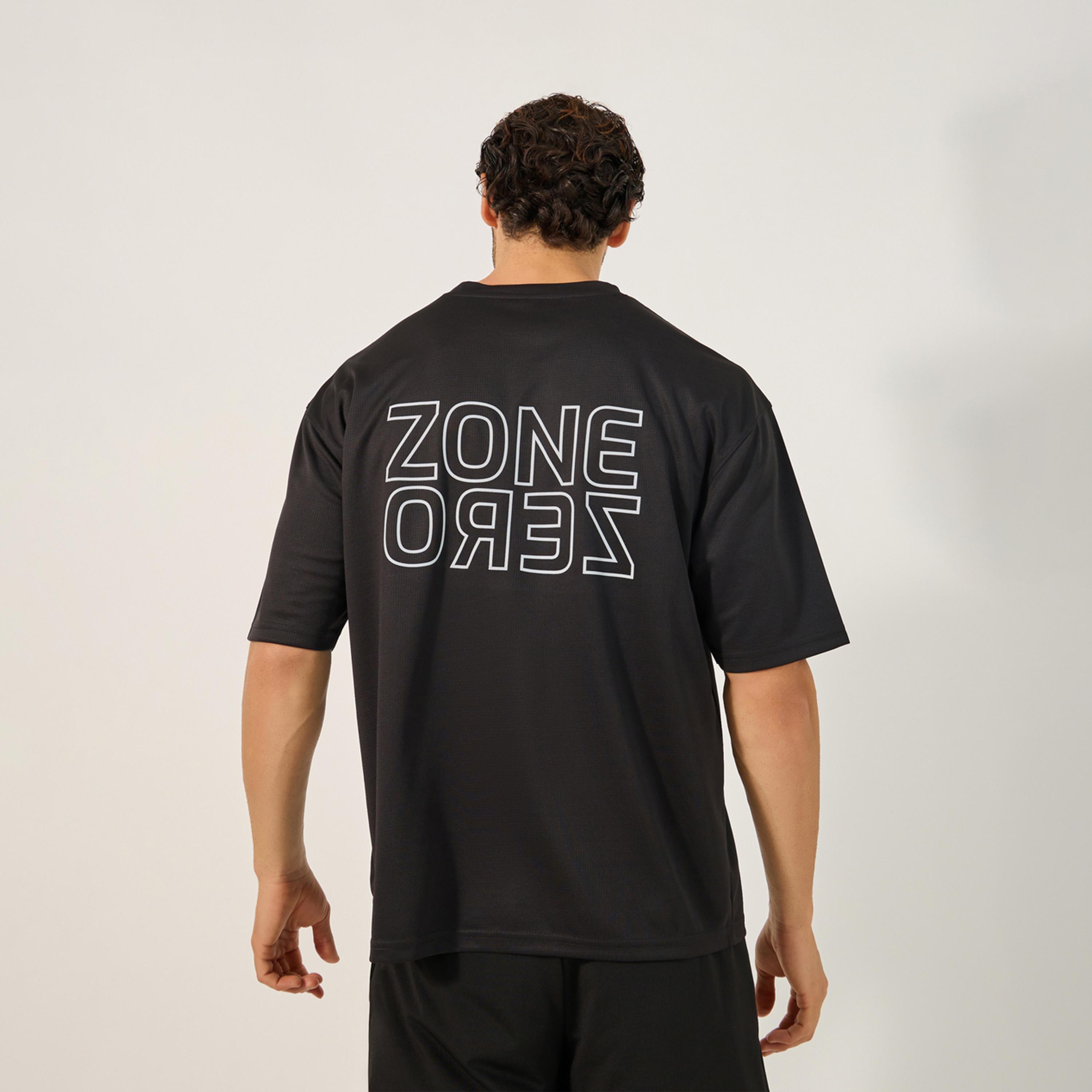 Styli Active Slogan Print Round Neck Oversized Training T-Shirt-men-clothing-sportswearandactivewear-tshirtsandpolos-image-1
