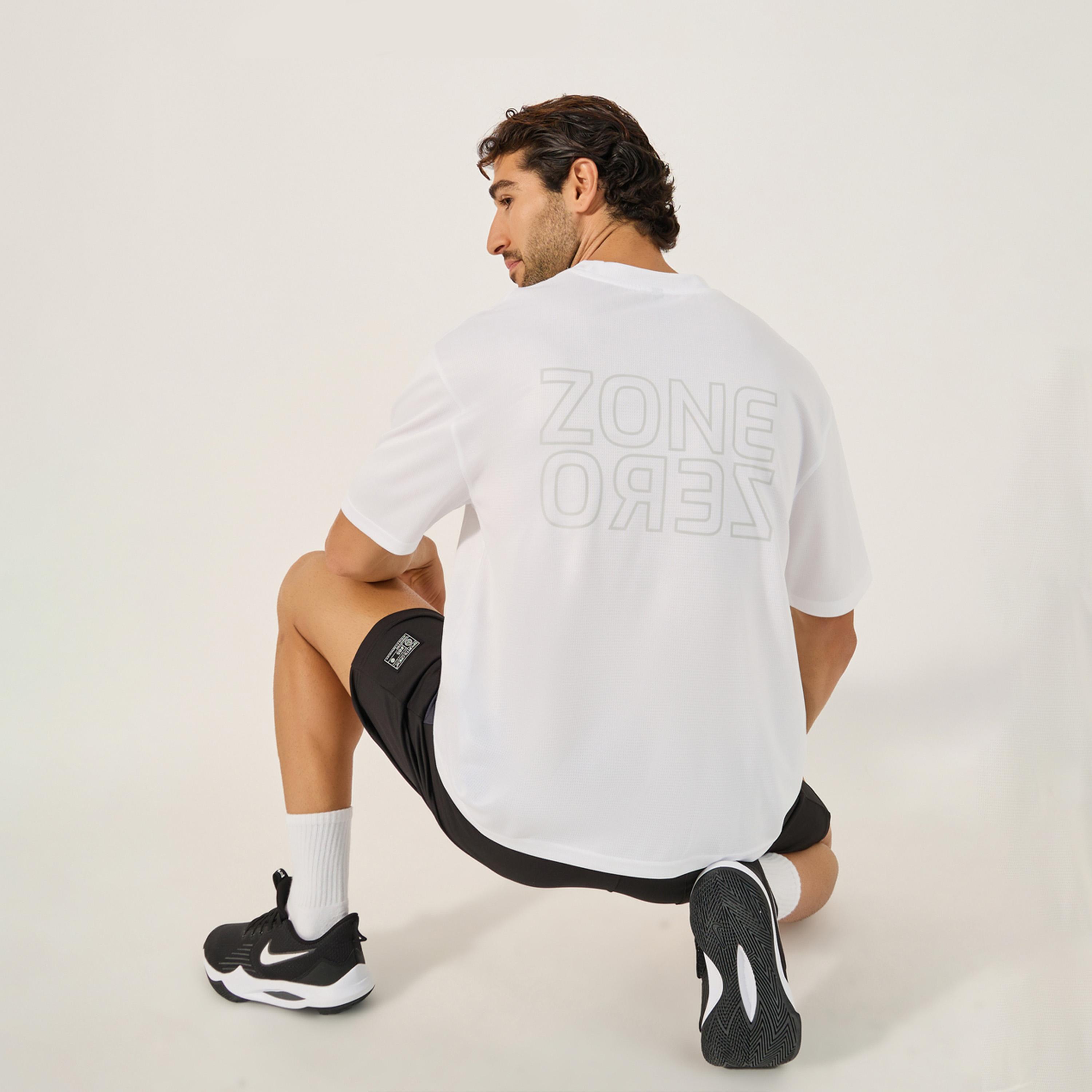 Styli Active Slogan Print Round Neck Oversized Training T-Shirt-men-clothing-sportswearandactivewear-tshirtsandpolos-image-1
