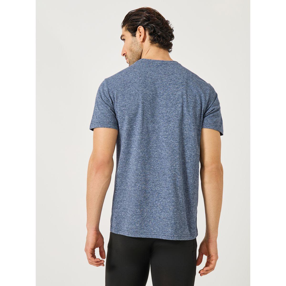Styli Minimal Print Melange Knit Round Neck T-Shirt-men-clothing-sportswearandactivewear-tshirtsandpolos-image-4