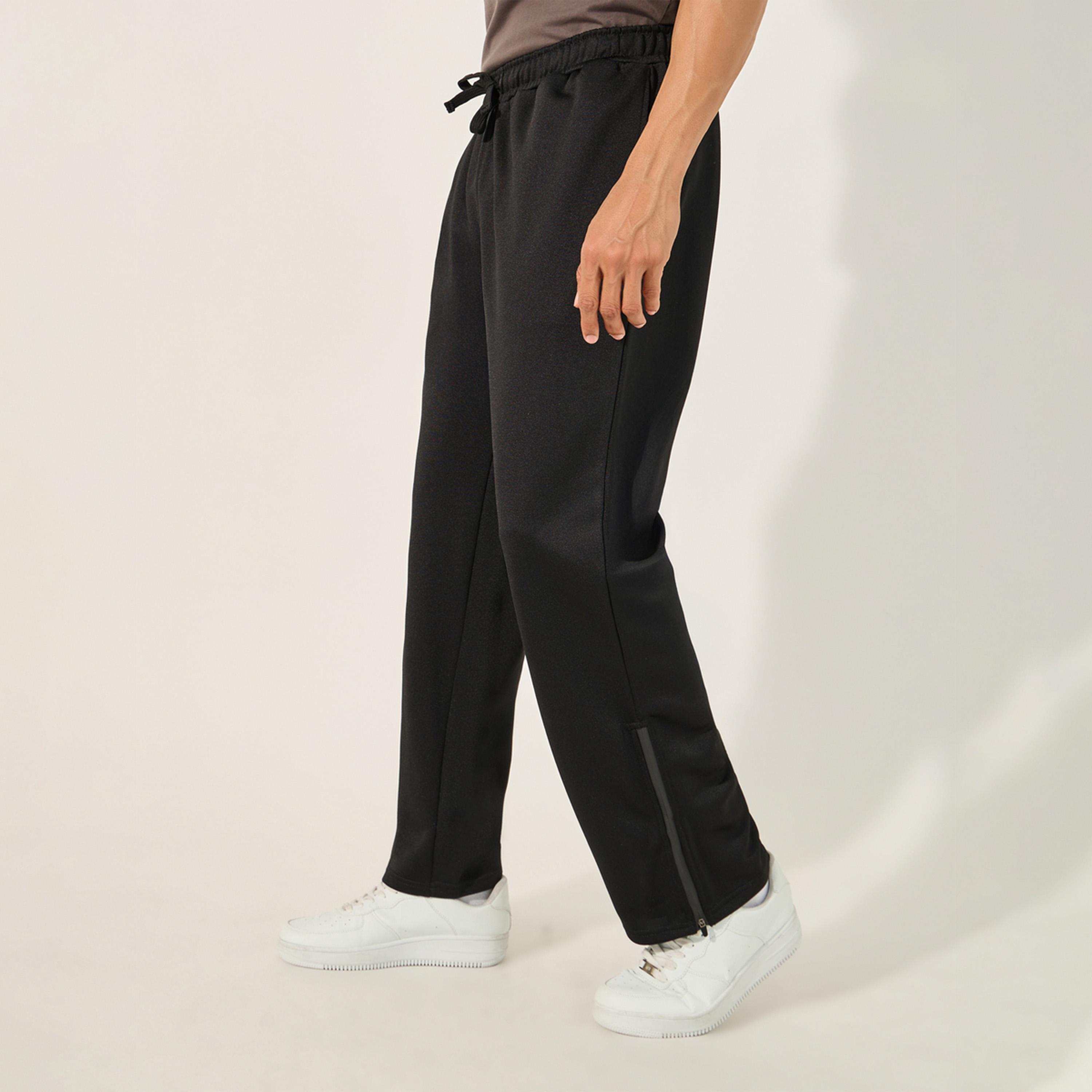 Styli Side Gusset Relaxed Track Pants with Zip Detail-men-clothing-sportswearandactivewear-bottoms-joggers-image-1
