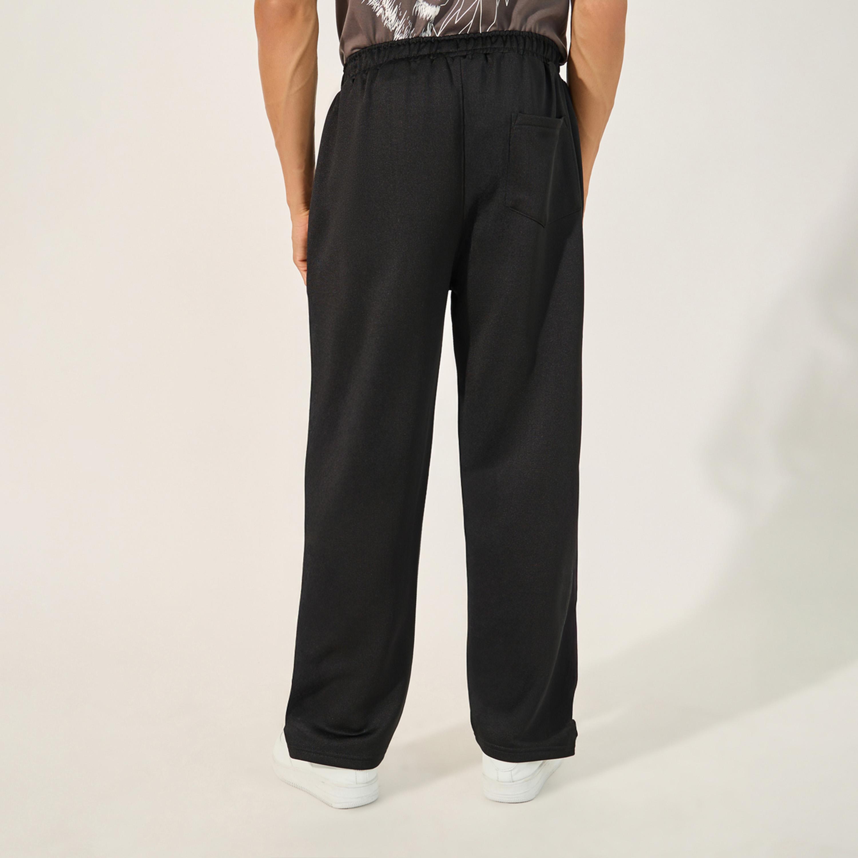 ستايلي - بنطال رياضي مريح مع تفاصيل سحاب وفتحة جانبية-men-clothing-sportswearandactivewear-bottoms-joggers-image-5