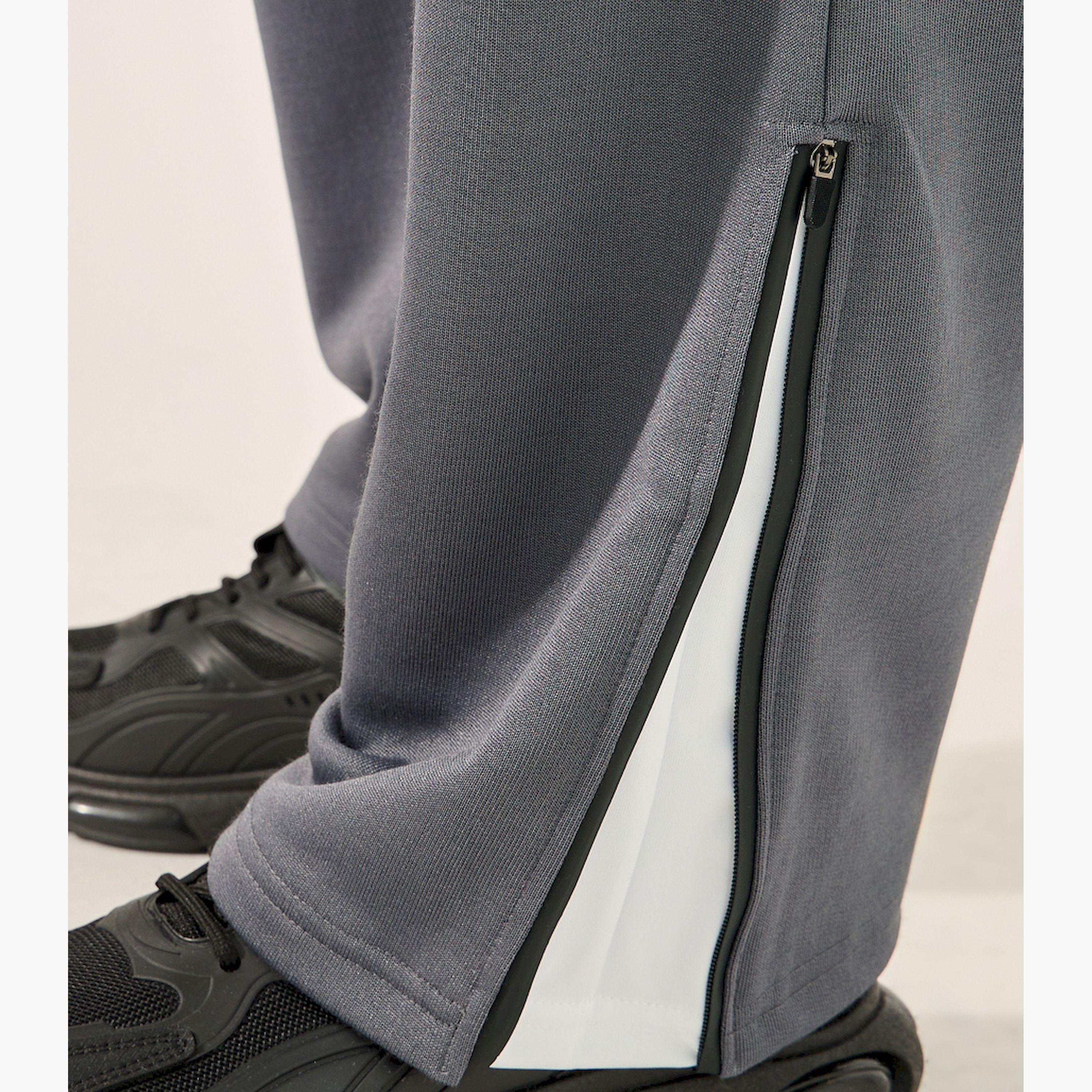 ستايلي - بنطال رياضي مريح مع تفاصيل سحاب وفتحة جانبية-men-clothing-sportswearandactivewear-bottoms-image-4