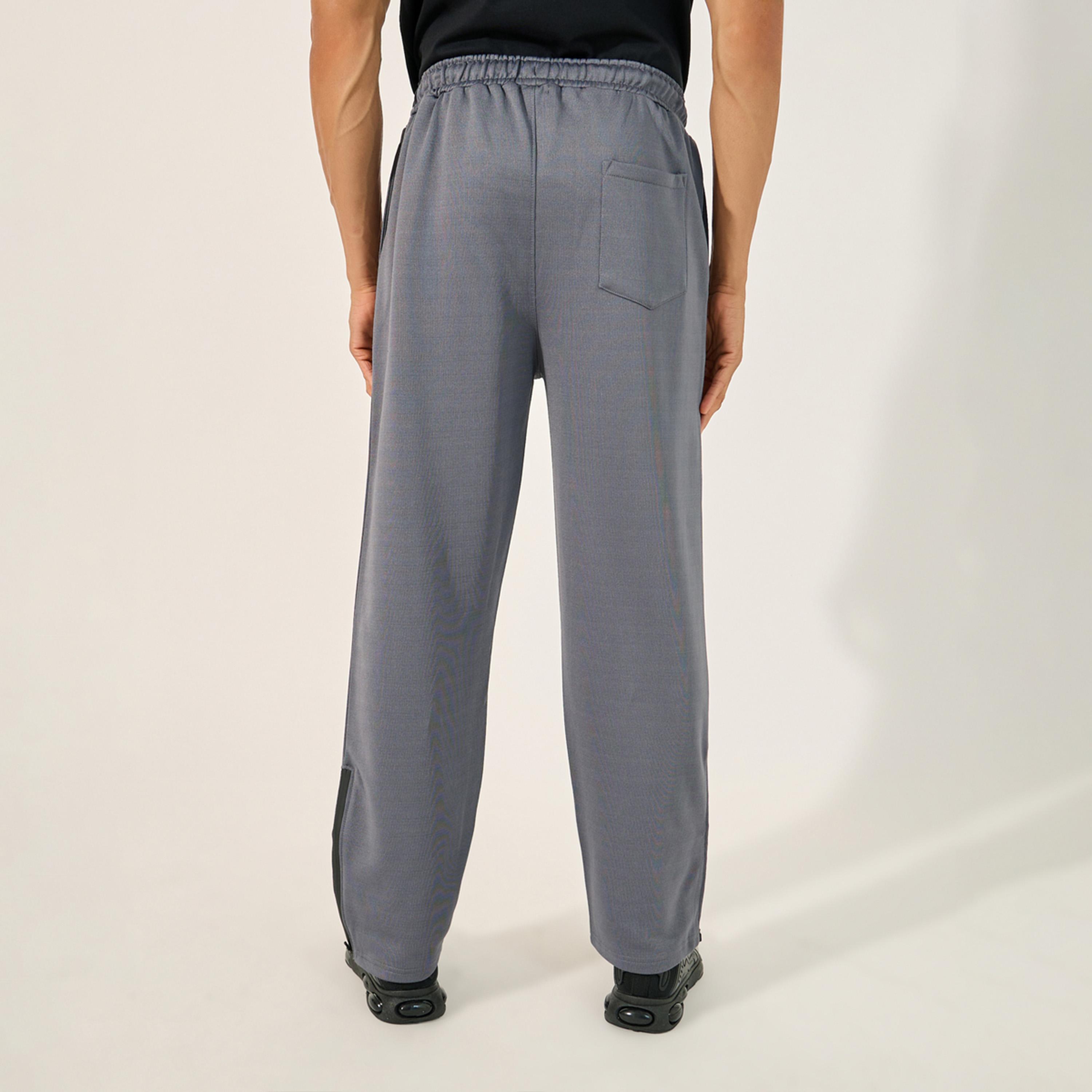 Styli Side Gusset Relaxed Track Pants with Zip Detail-men-clothing-sportswearandactivewear-bottoms-image-5