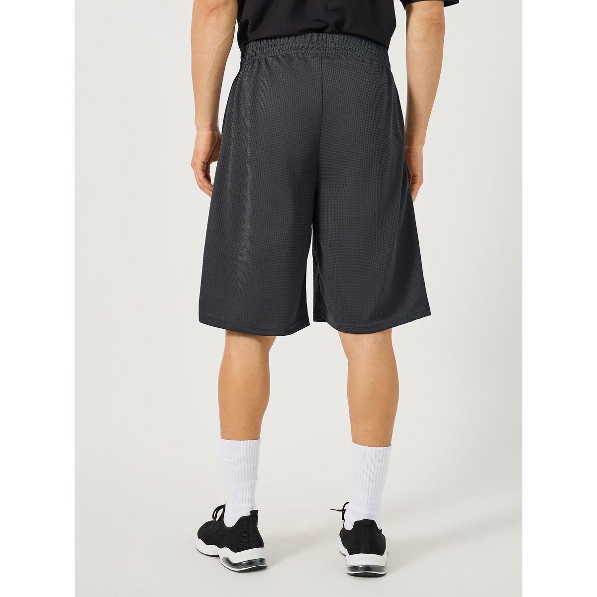 Styli Mesh Insert Oversized Training Shorts with Badge Detail-men-clothing-sportswearandactivewear-bottoms-shorts-image-5