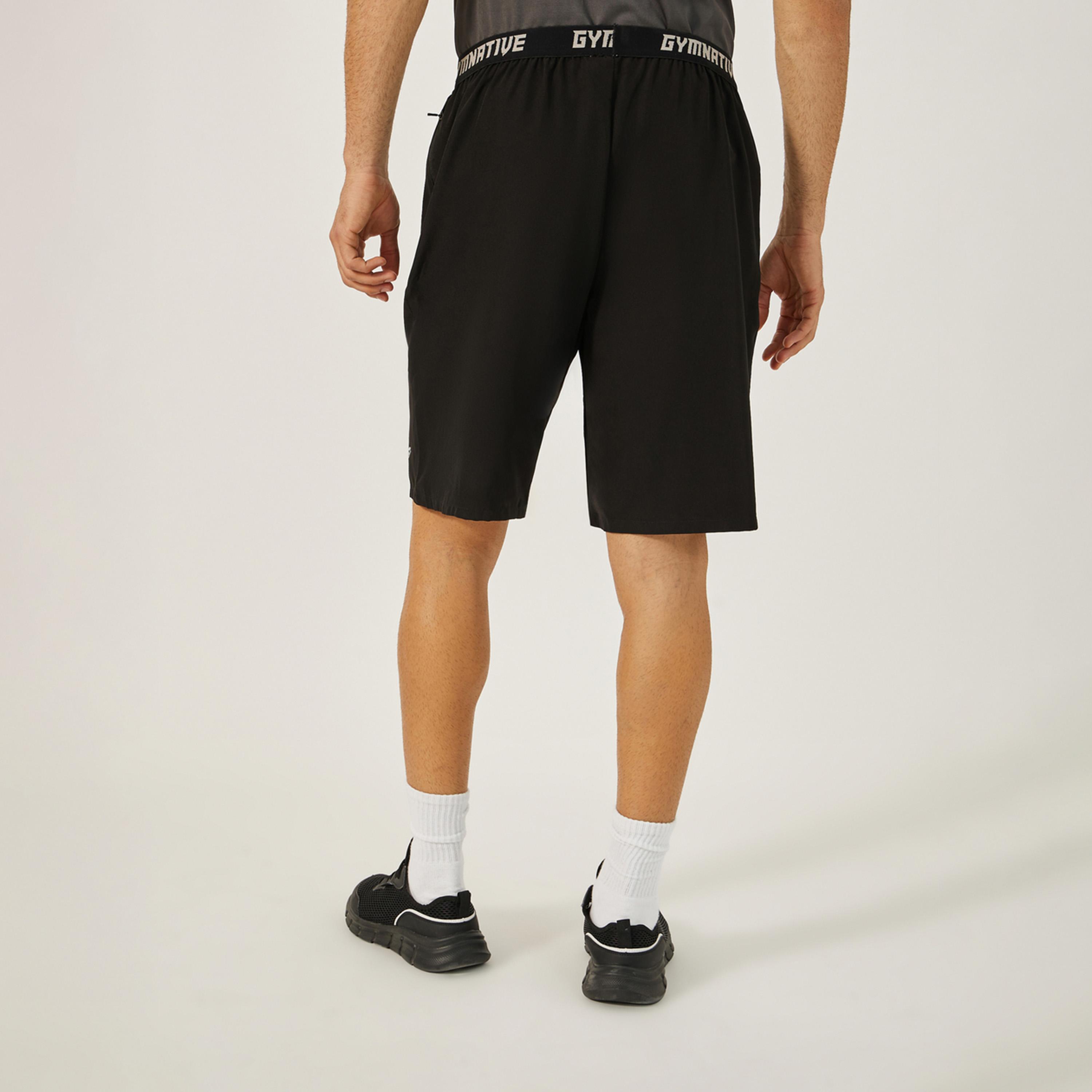 ستايلي - شورت بحزام خصر مطبوع وتفاصيل جيب بسحاب-sports-men-clothing-bottoms-shorts-image-4