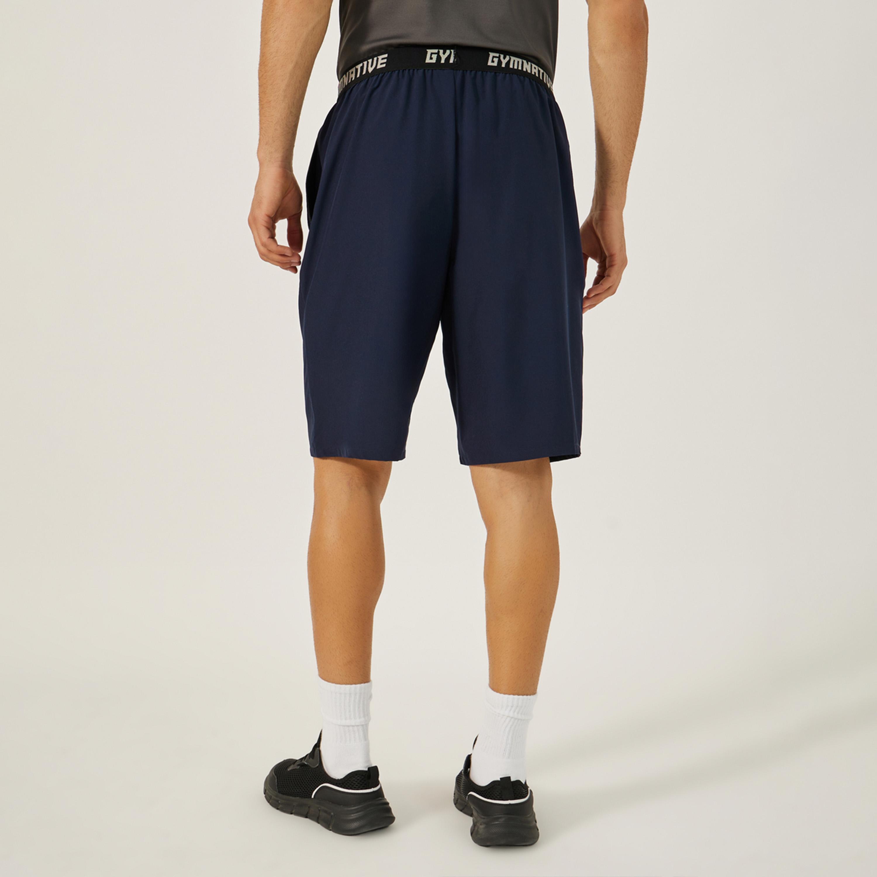 ستايلي - شورت بحزام خصر مطبوع مع تفاصيل جيب بسحاب-men-clothing-sportswearandactivewear-bottoms-image-4