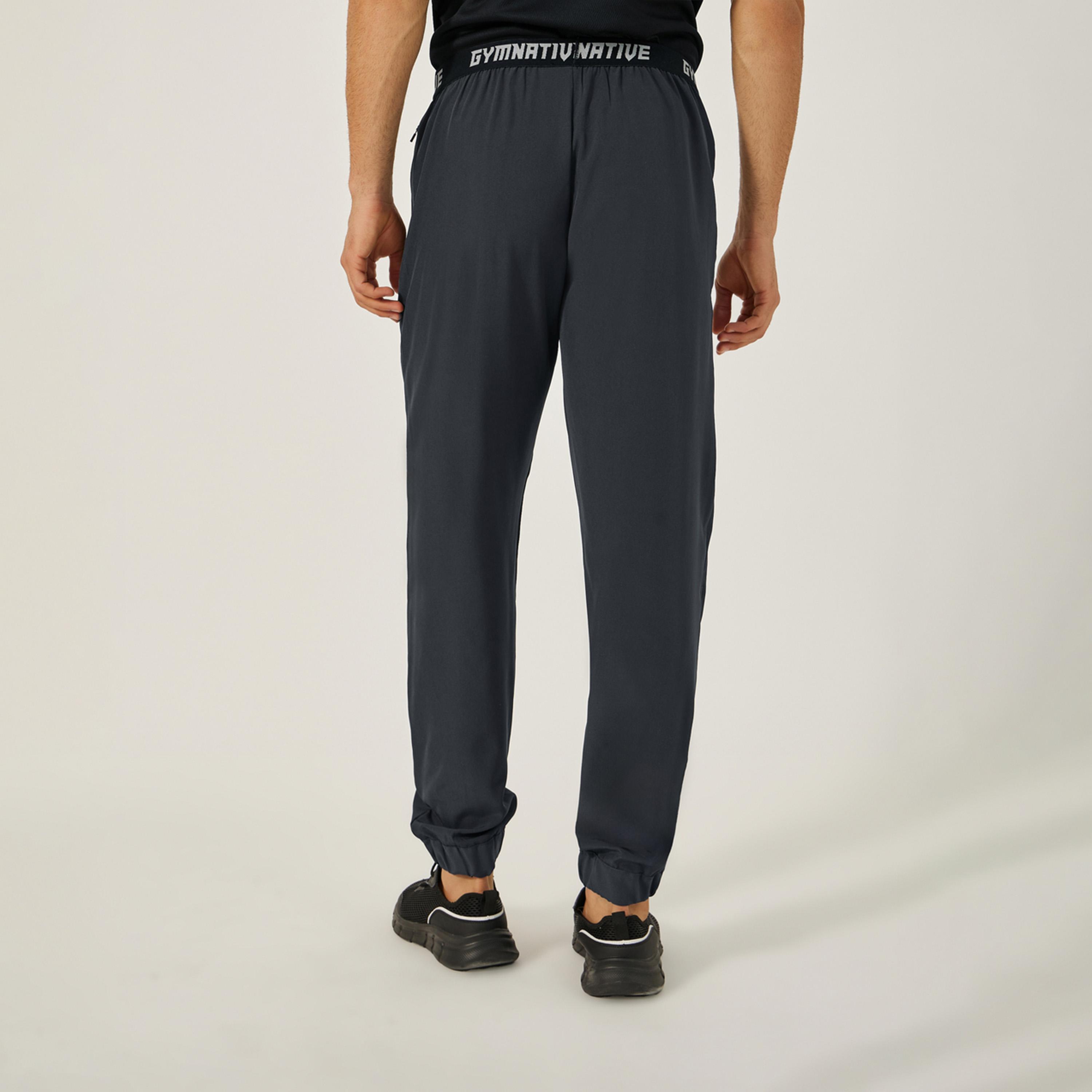 ستايلي - بنطال رياضي للتدريب بقصة ضيقة وحزام خصر مطبوع-men-clothing-sportswearandactivewear-bottoms-image-4