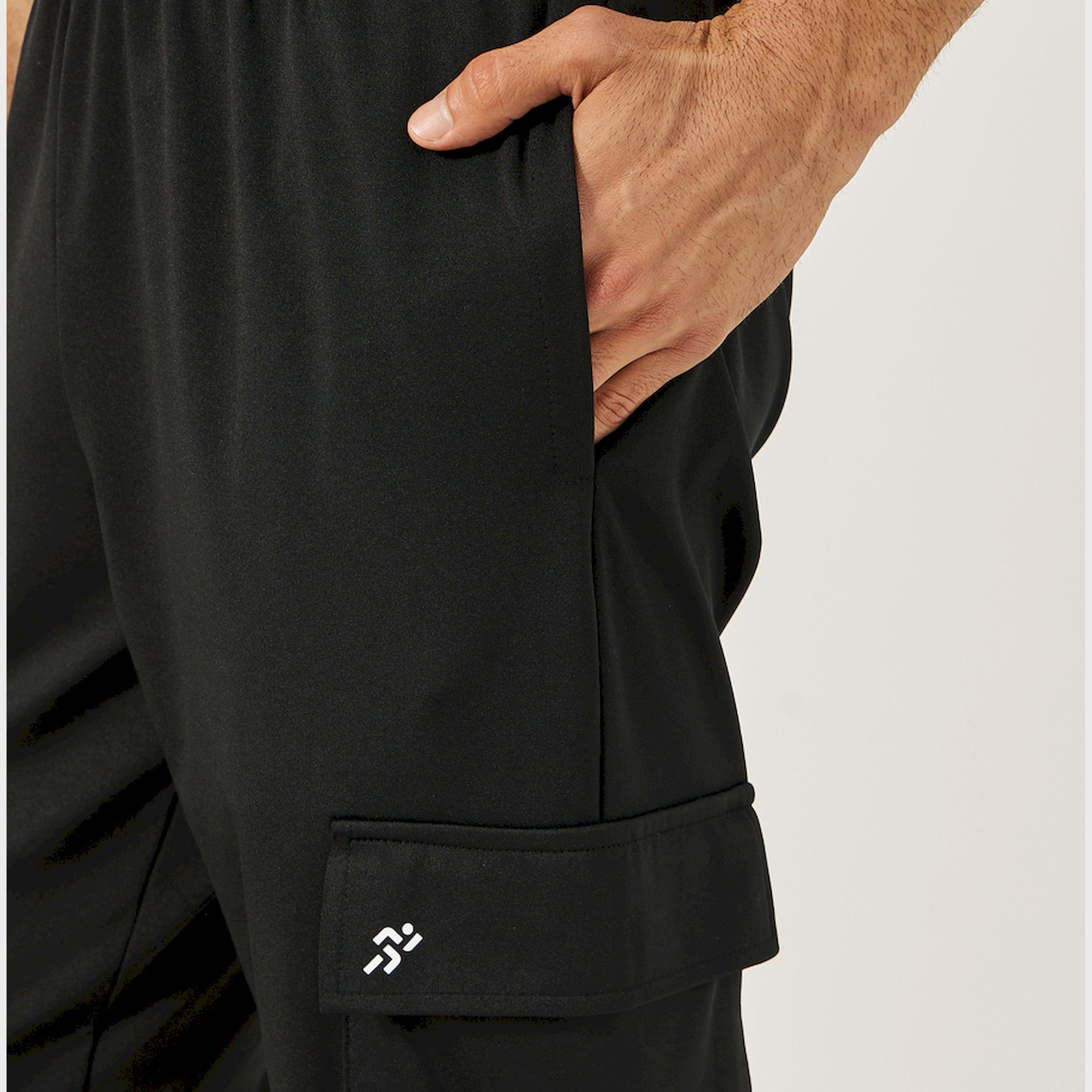 ستايلي - بنطال رياضي كارغو مطاطي محبوك بقصة ضيقة-men-clothing-sportswearandactivewear-bottoms-joggers-image-3