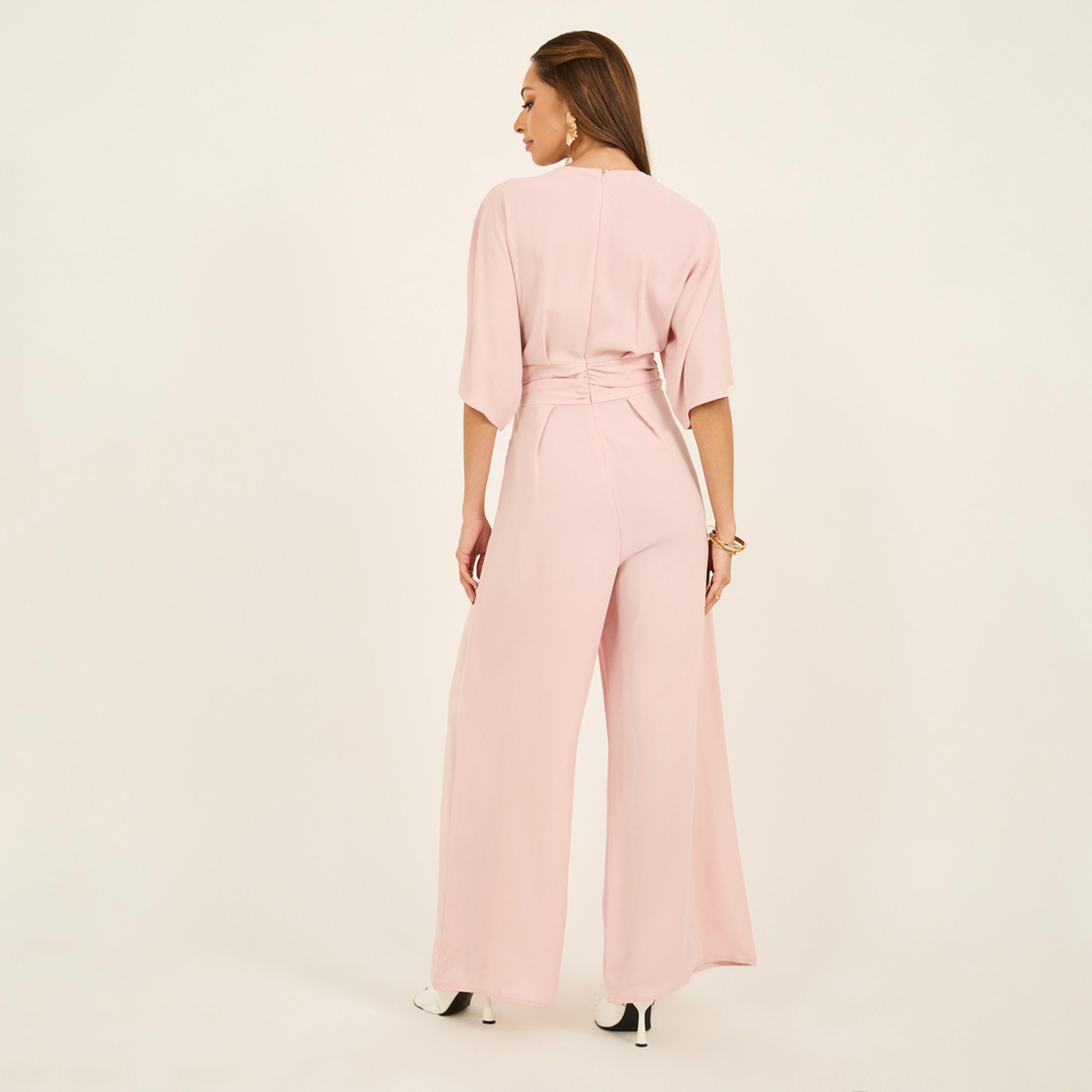 Styli Pin Stripe Lapel Collar Tailored Jumpsuit In Wide Legged Fit And Shoulder Pads-women-clothing-jumpsuits-image-5